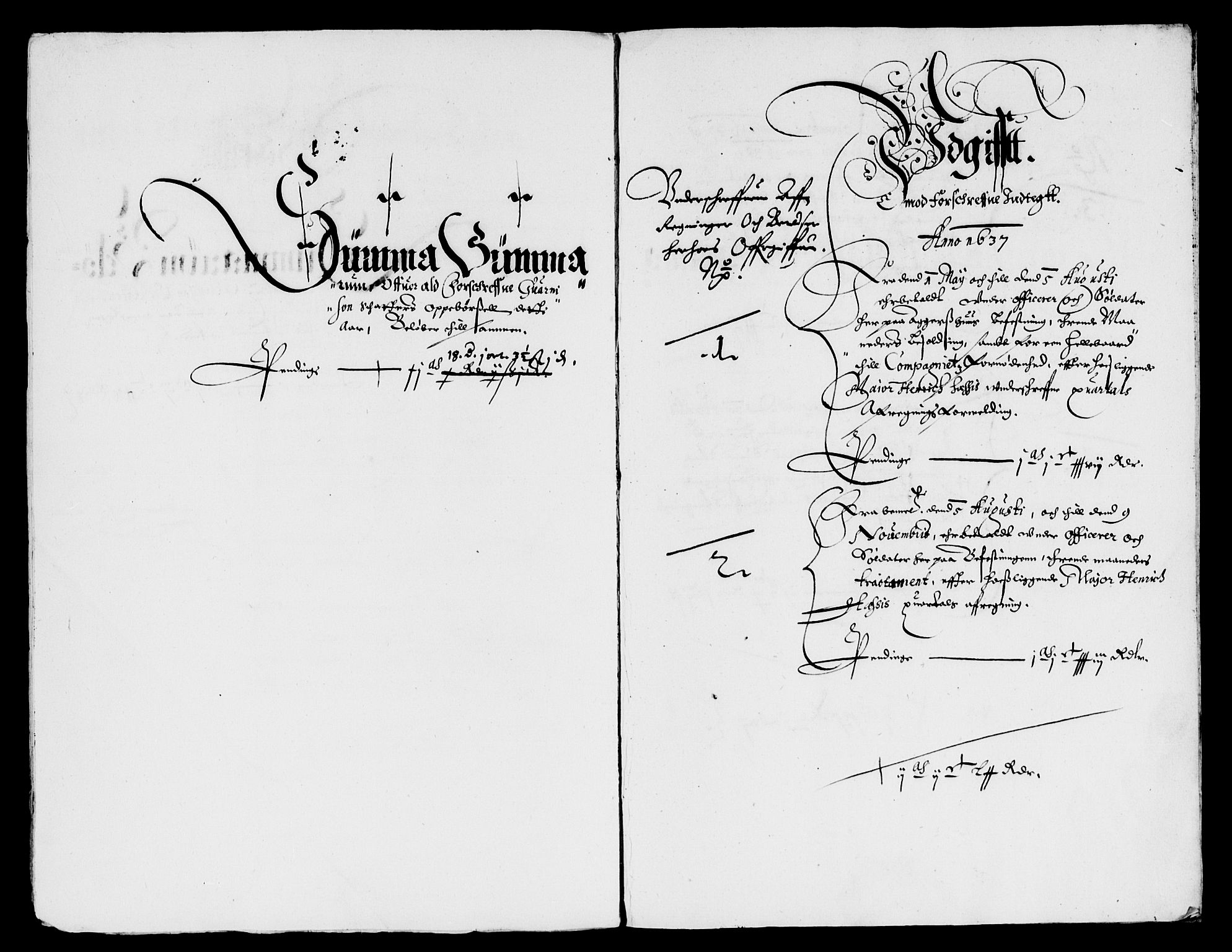 Rentekammeret inntil 1814, Reviderte regnskaper, Lensregnskaper, RA/EA-5023/R/Rb/Rba/L0137: Akershus len, 1637-1638