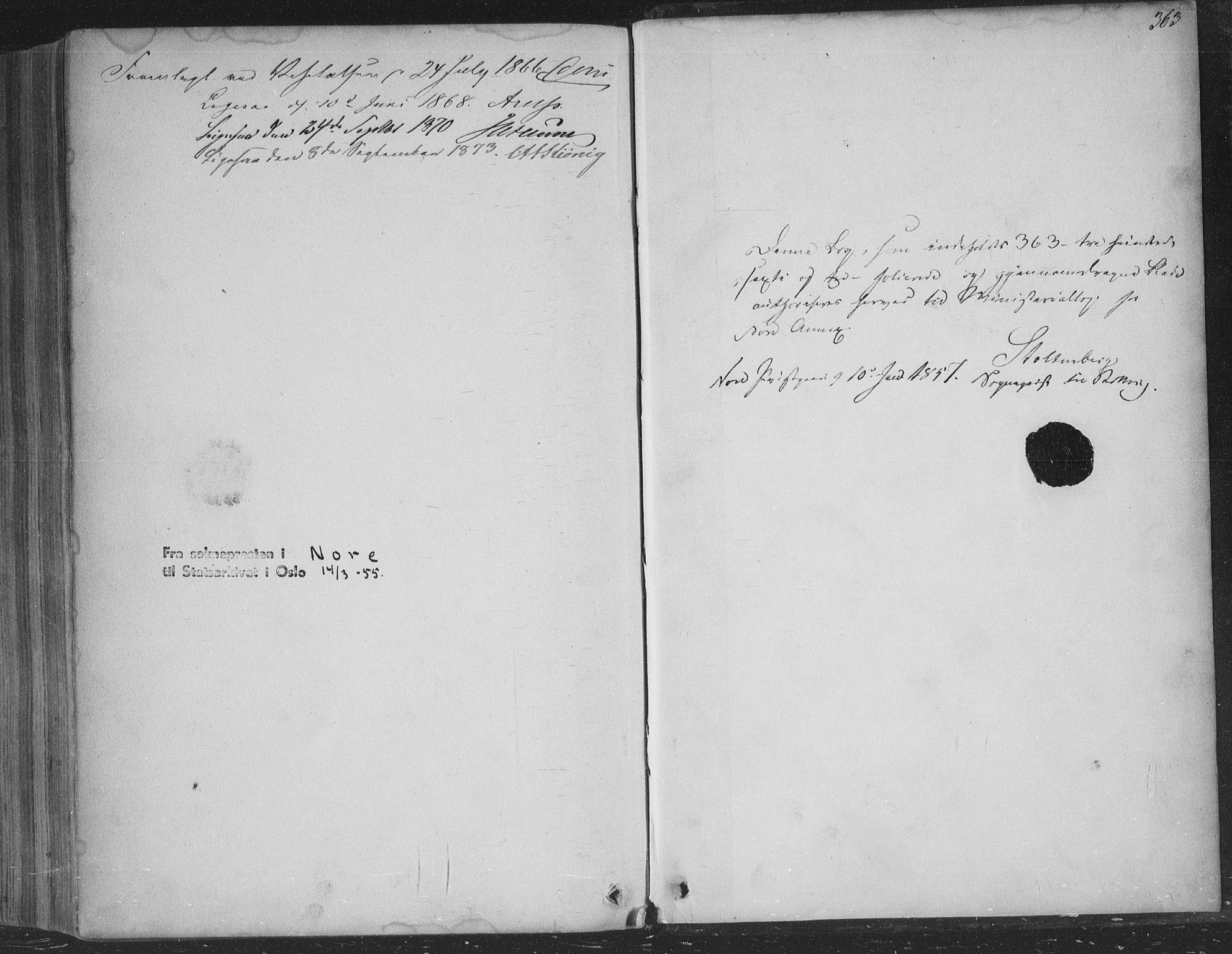 Nore kirkebøker, SAKO/A-238/F/Fa/L0002: Parish register (official) no. I 2, 1856-1871, p. 363