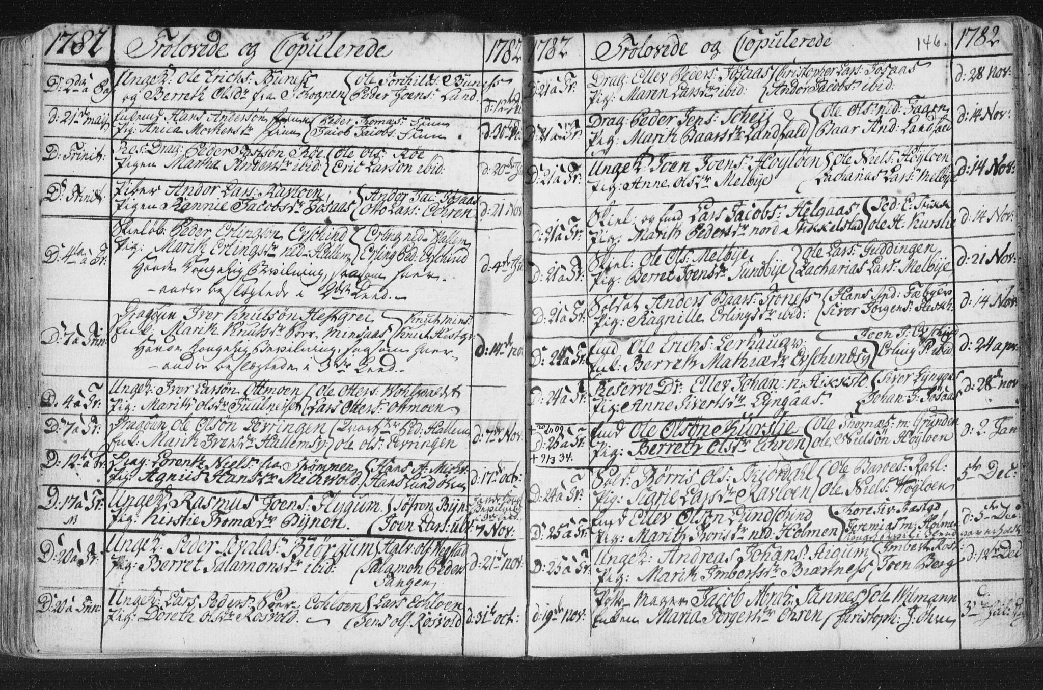 Ministerialprotokoller, klokkerbøker og fødselsregistre - Nord-Trøndelag, SAT/A-1458/723/L0232: Parish register (official) no. 723A03, 1781-1804, p. 146