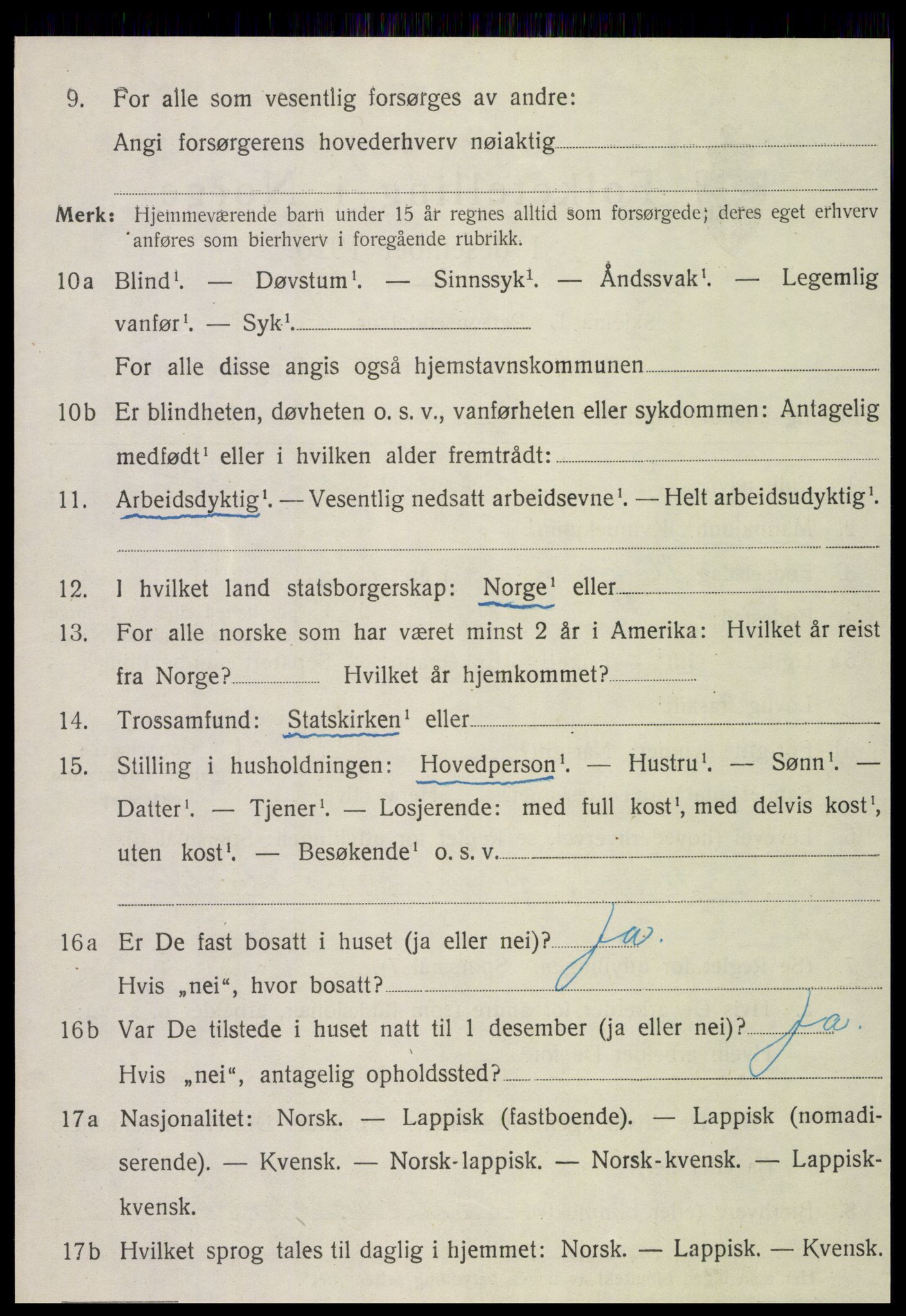 SAT, 1920 census for Brønnøy, 1920, p. 2567