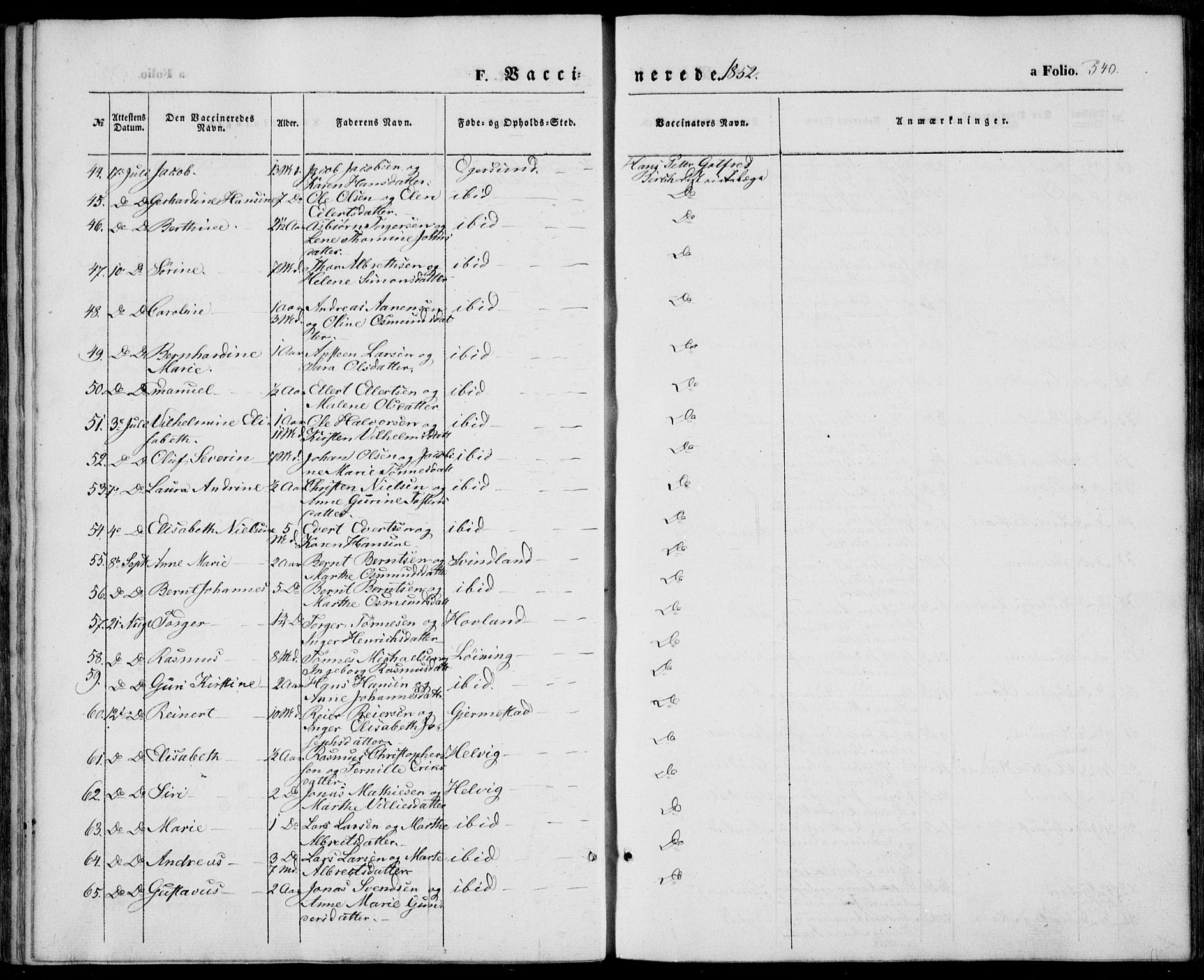 Eigersund sokneprestkontor, AV/SAST-A-101807/S08/L0013: Parish register (official) no. A 12.2, 1850-1865, p. 540