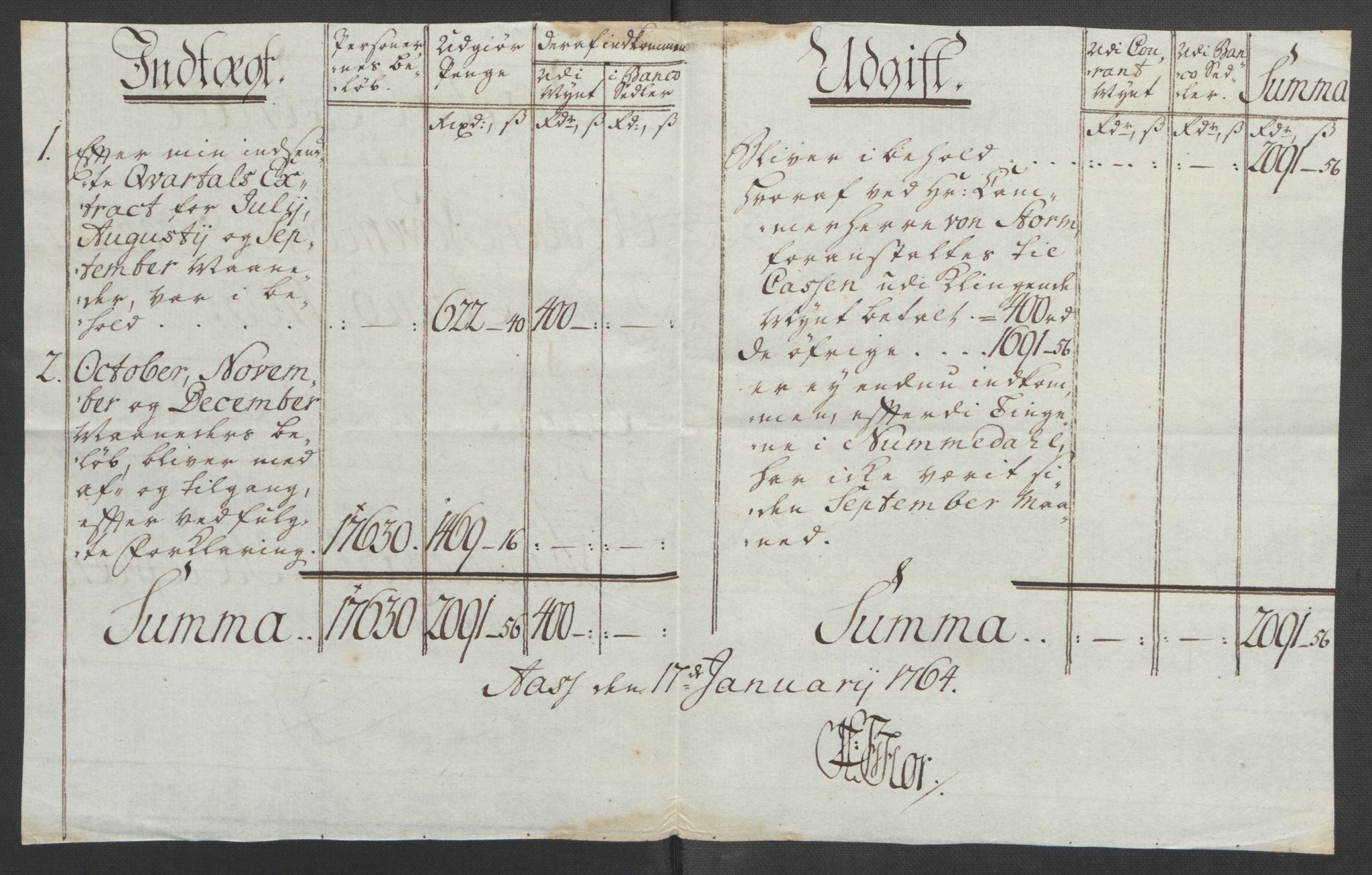 Rentekammeret inntil 1814, Reviderte regnskaper, Fogderegnskap, AV/RA-EA-4092/R24/L1672: Ekstraskatten Numedal og Sandsvær, 1762-1767, p. 207