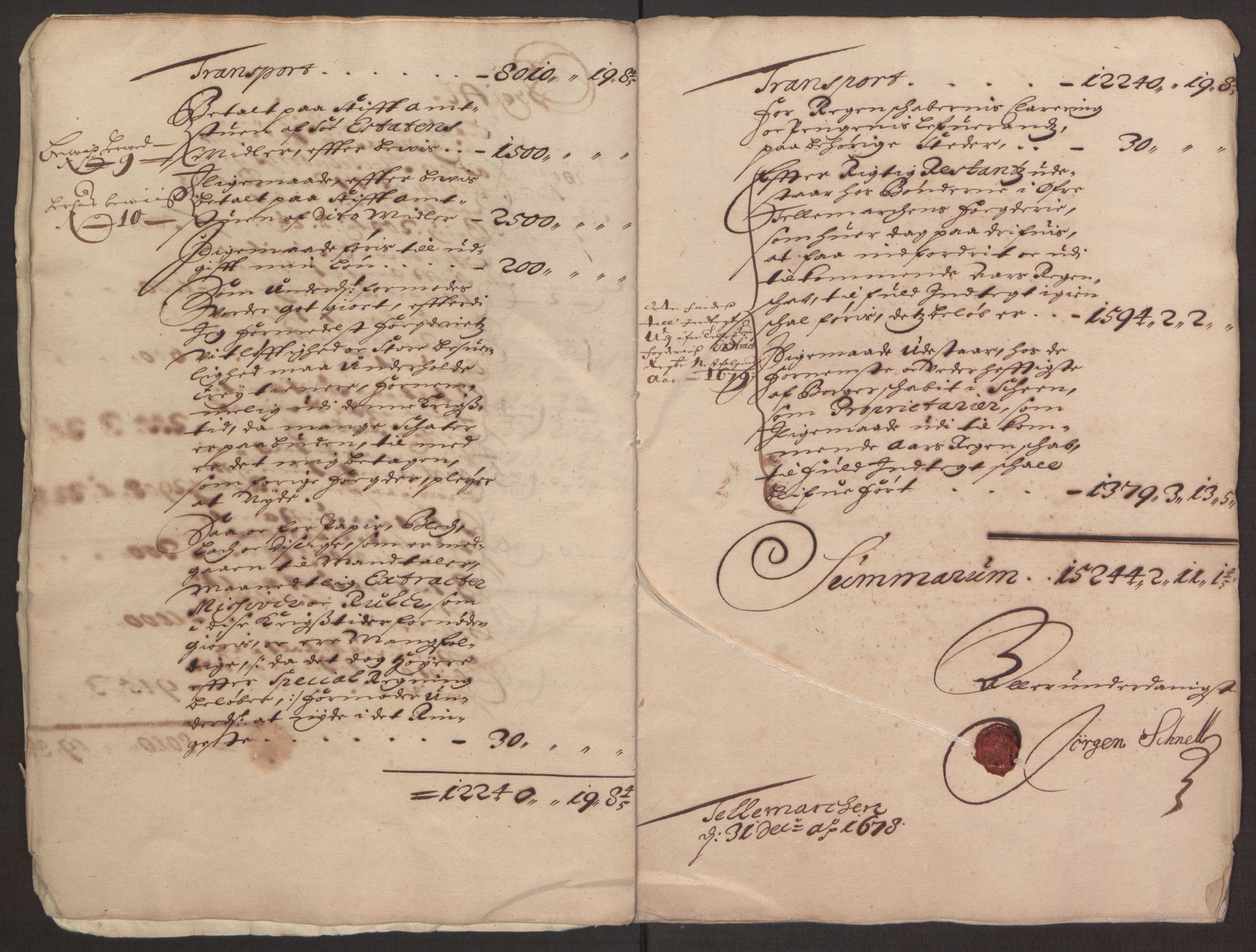 Rentekammeret inntil 1814, Reviderte regnskaper, Fogderegnskap, AV/RA-EA-4092/R35/L2068: Fogderegnskap Øvre og Nedre Telemark, 1677, p. 14