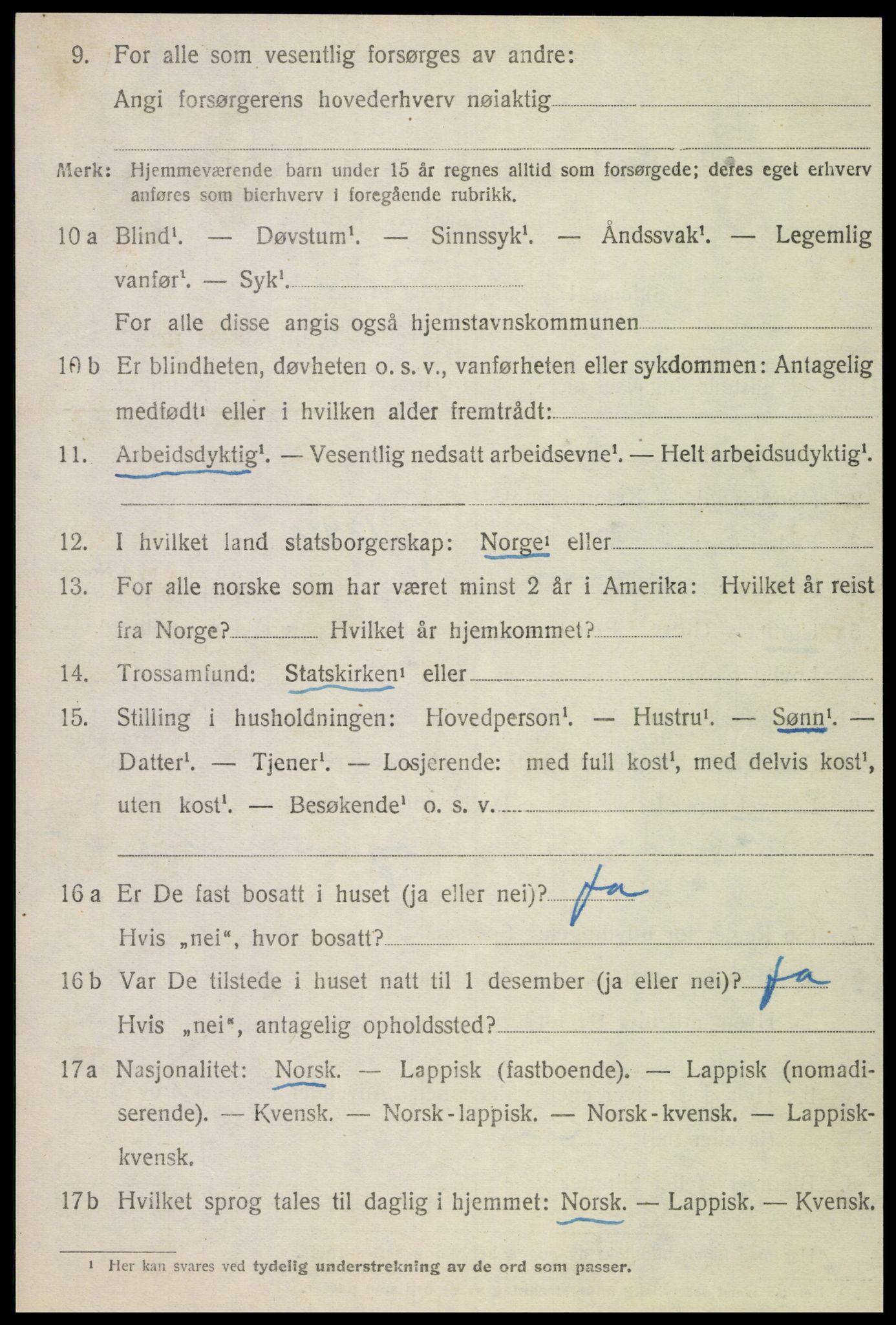 SAT, 1920 census for Otterøy, 1920, p. 2624