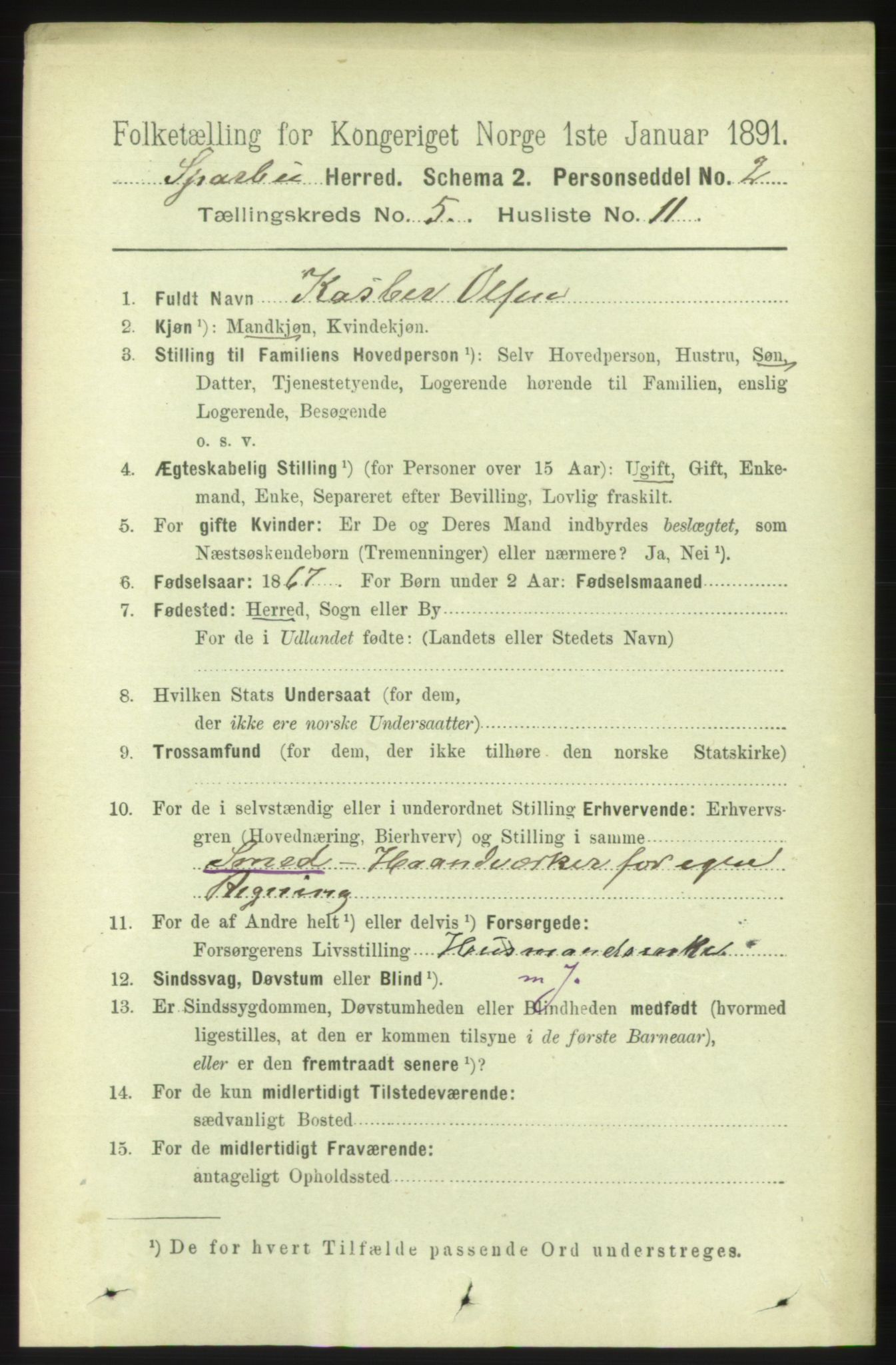 RA, 1891 census for 1731 Sparbu, 1891, p. 1748