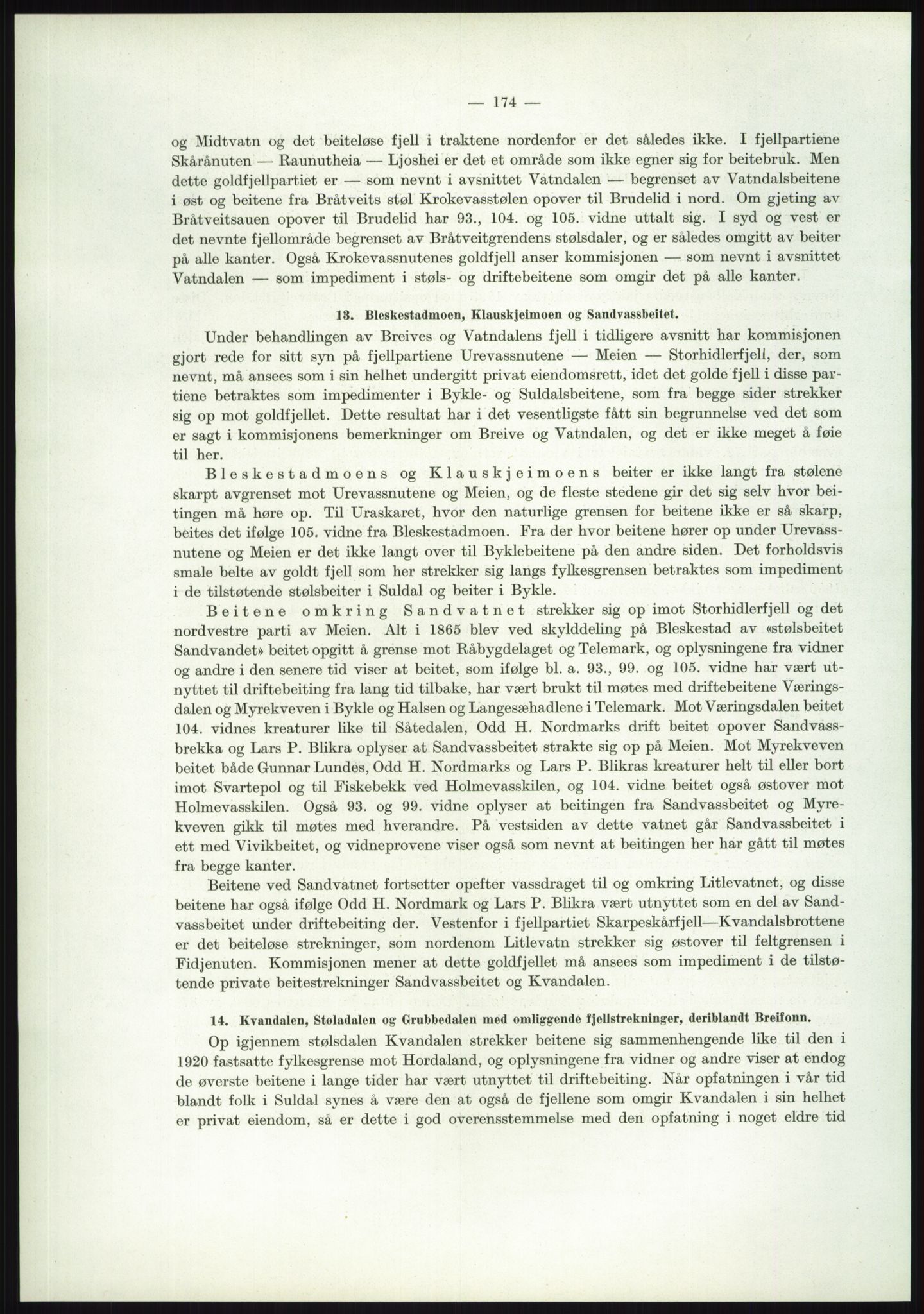 Høyfjellskommisjonen, AV/RA-S-1546/X/Xa/L0001: Nr. 1-33, 1909-1953, p. 1507