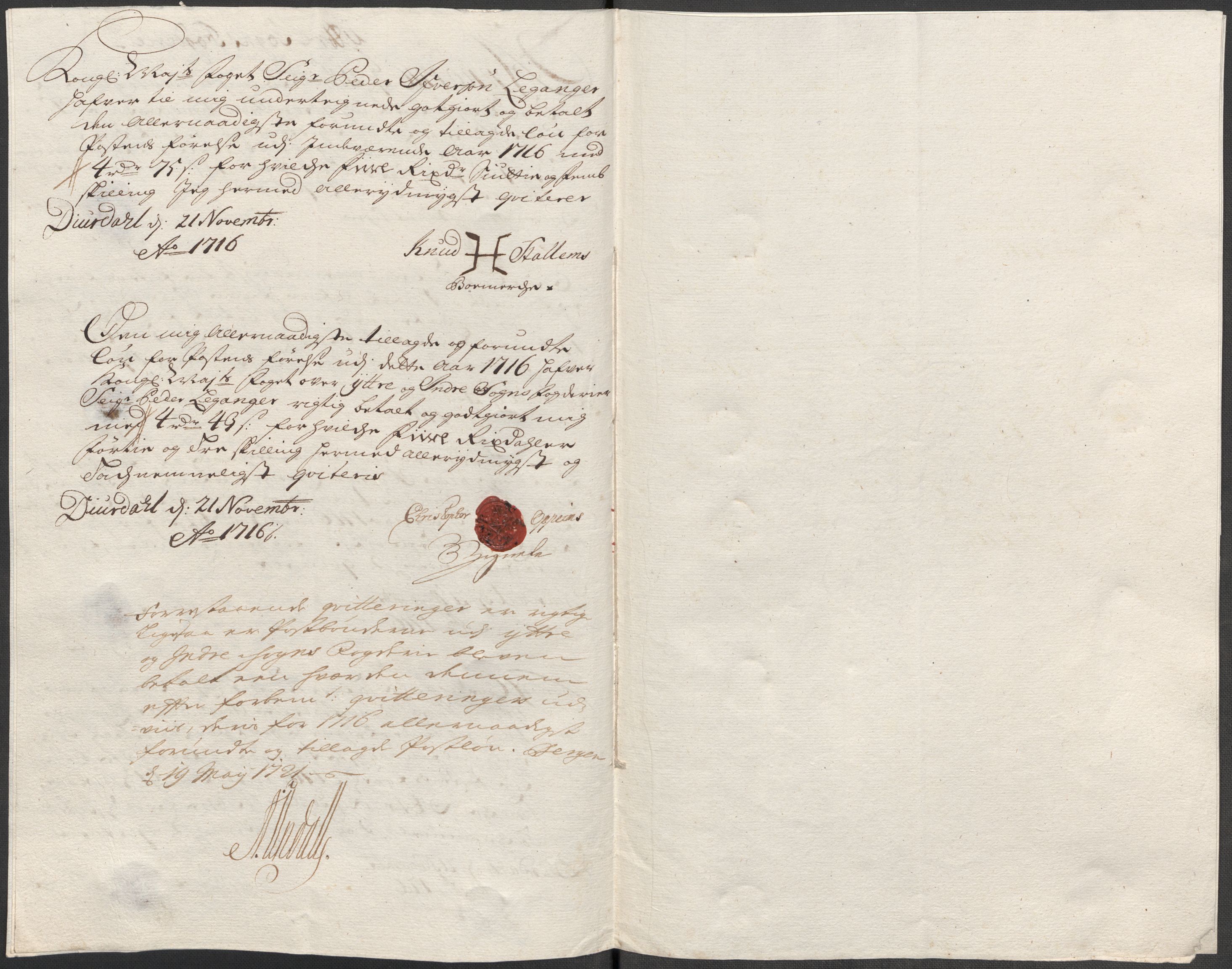 Rentekammeret inntil 1814, Reviderte regnskaper, Fogderegnskap, AV/RA-EA-4092/R52/L3320: Fogderegnskap Sogn, 1715-1716, p. 497