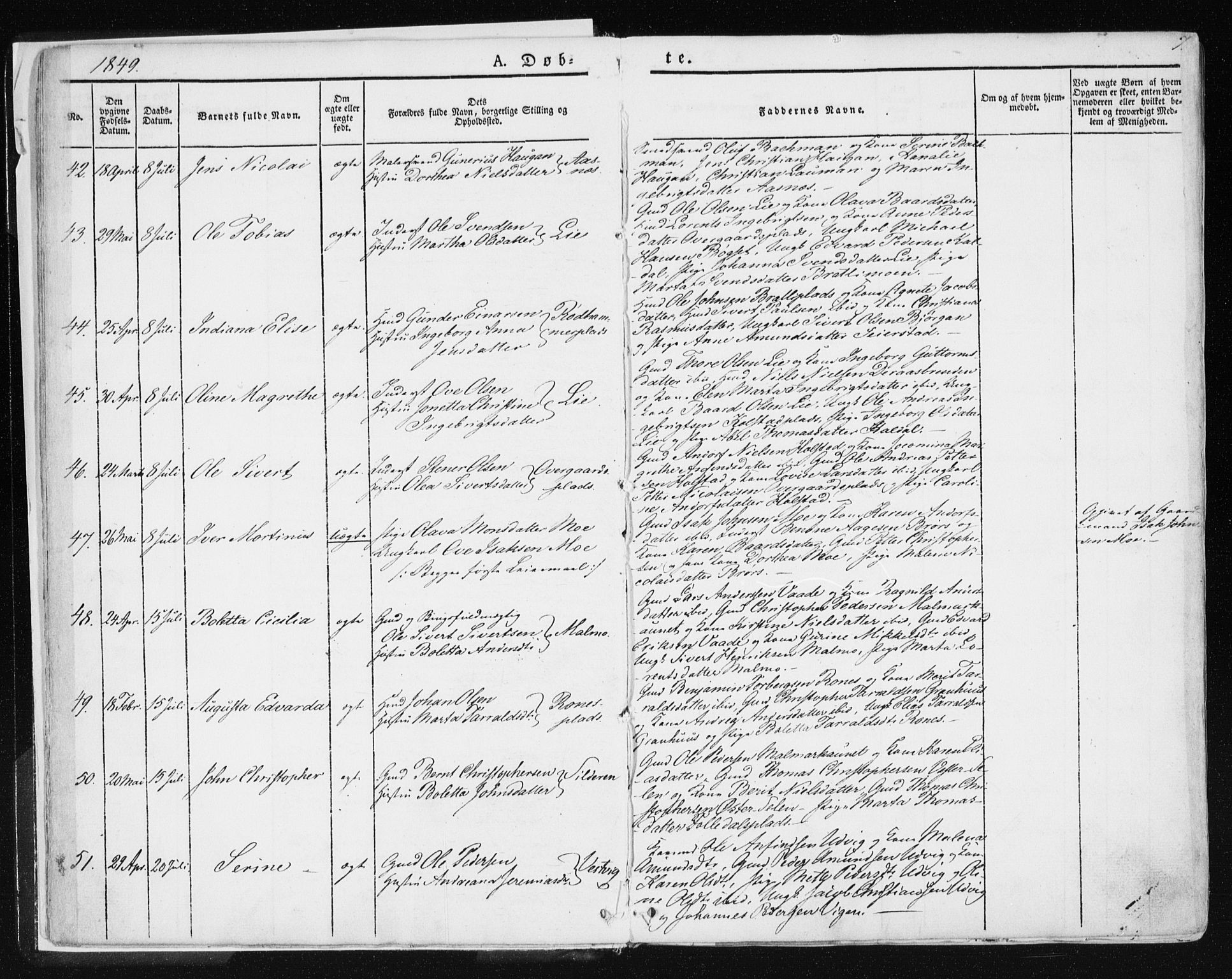 Ministerialprotokoller, klokkerbøker og fødselsregistre - Nord-Trøndelag, AV/SAT-A-1458/741/L0393: Parish register (official) no. 741A07, 1849-1863, p. 7