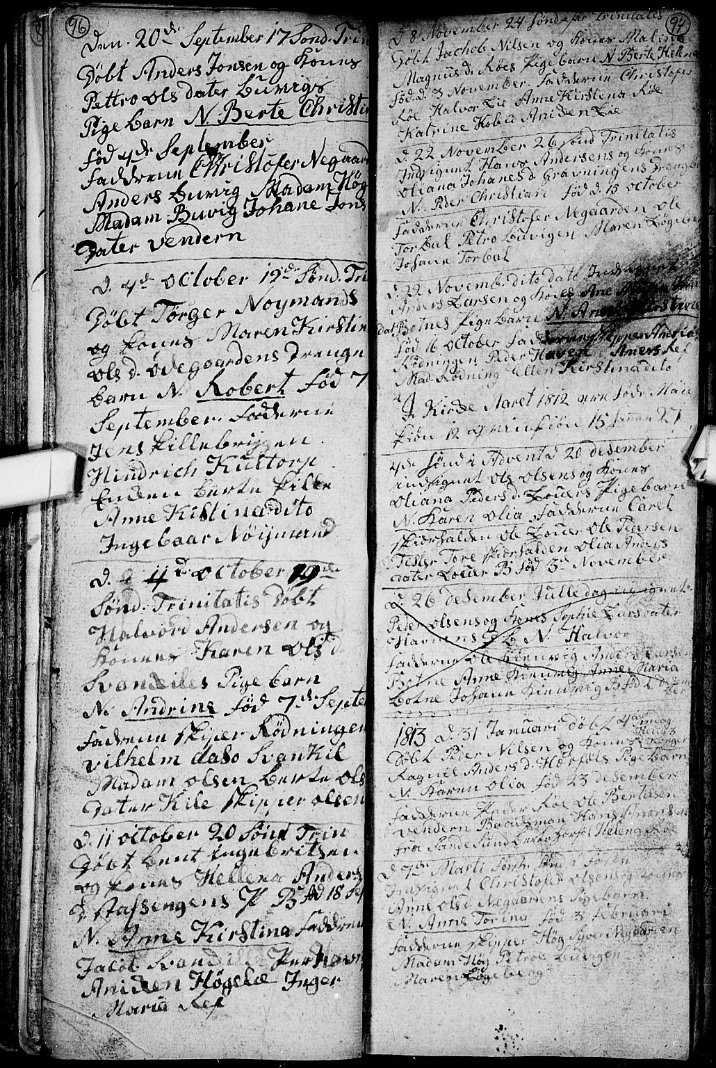 Hvaler prestekontor Kirkebøker, SAO/A-2001/F/Fa/L0002: Parish register (official) no. I 2, 1749-1816, p. 96-97