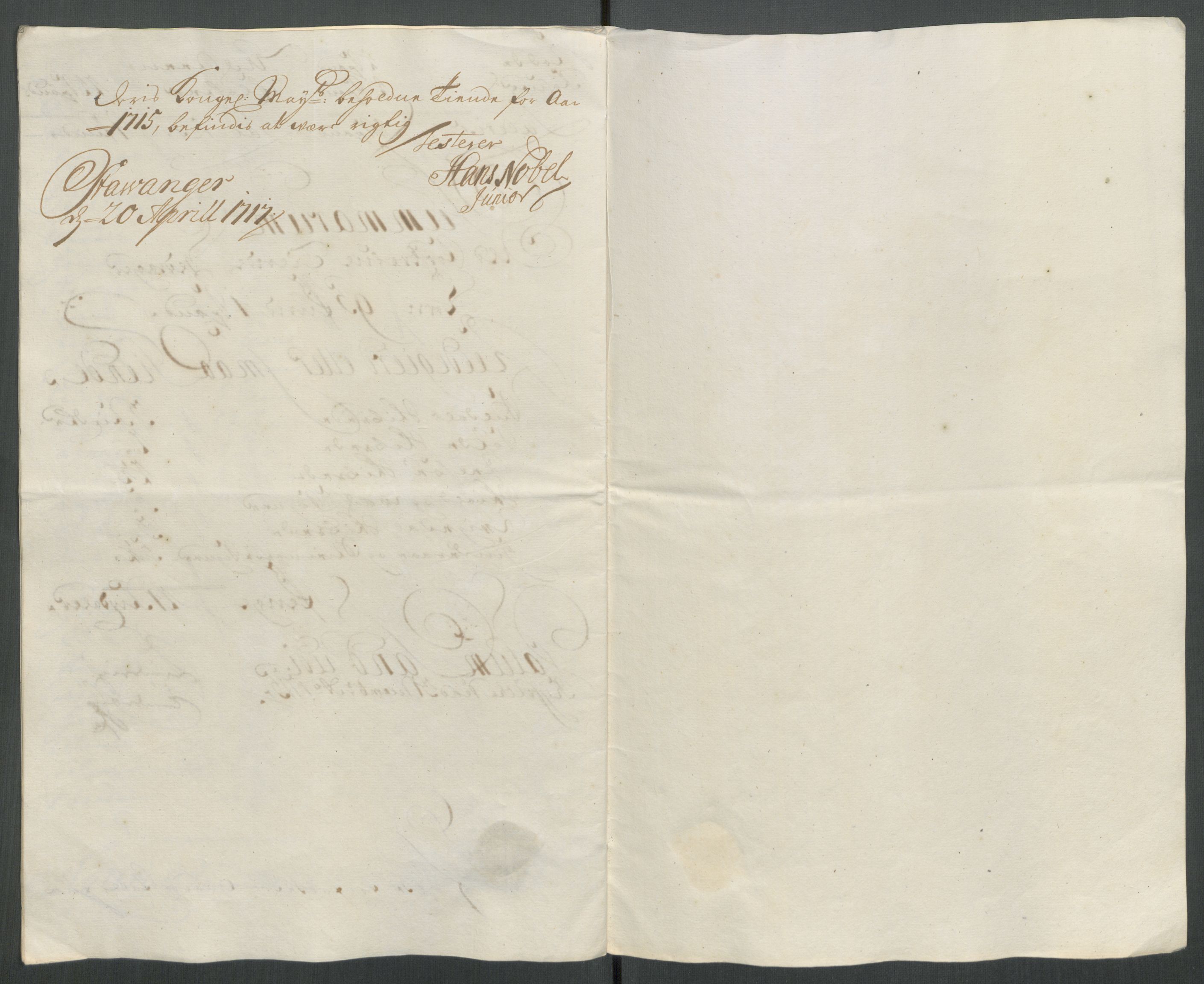 Rentekammeret inntil 1814, Reviderte regnskaper, Fogderegnskap, RA/EA-4092/R47/L2868: Fogderegnskap Ryfylke, 1715, p. 226