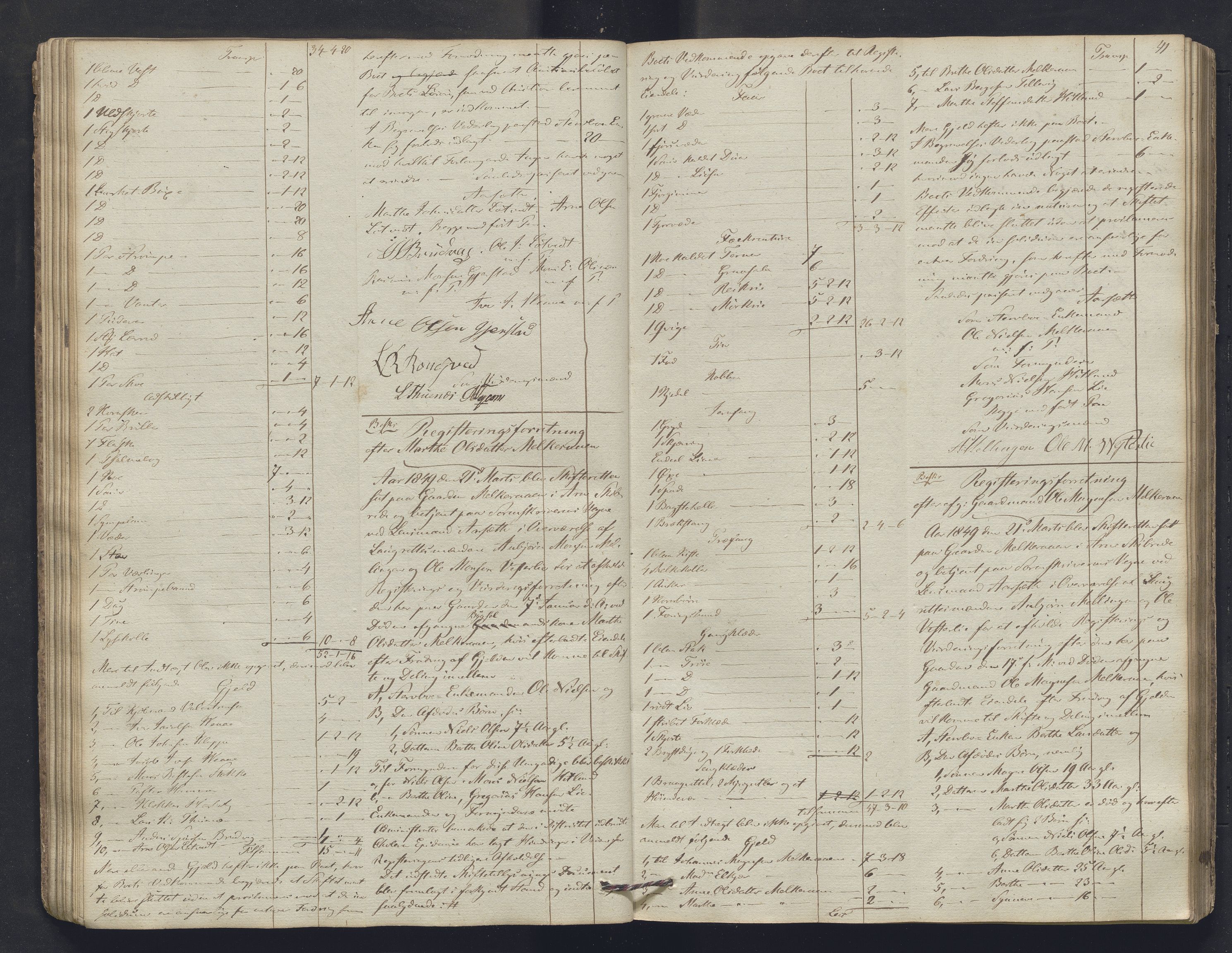 Nordhordland sorenskrivar, SAB/A-2901/1/H/Hb/L0004: Registreringsprotokollar, 1846-1852, p. 41
