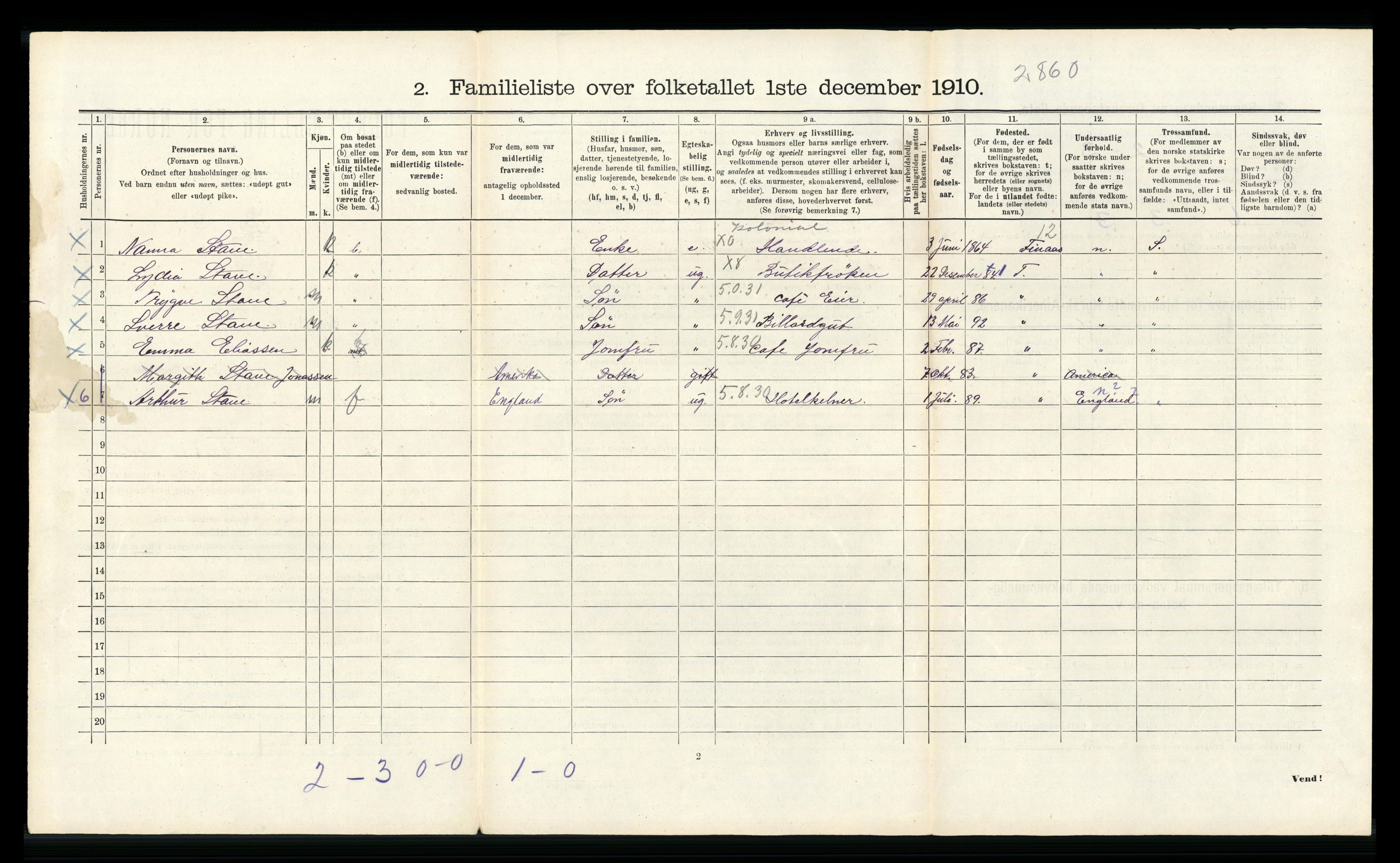 RA, 1910 census for Bergen, 1910, p. 17948