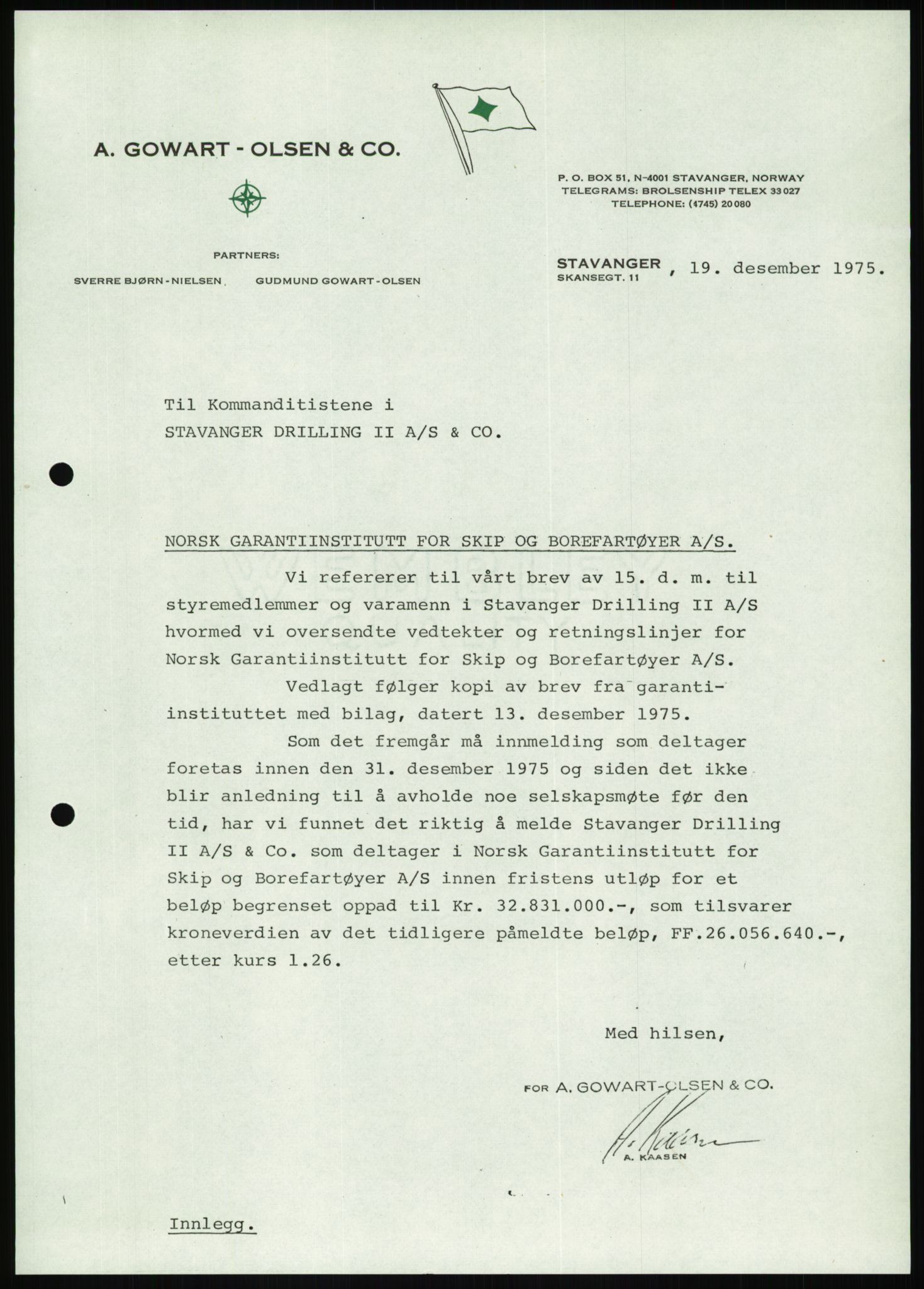 Pa 1503 - Stavanger Drilling AS, AV/SAST-A-101906/D/L0007: Korrespondanse og saksdokumenter, 1974-1981, p. 568