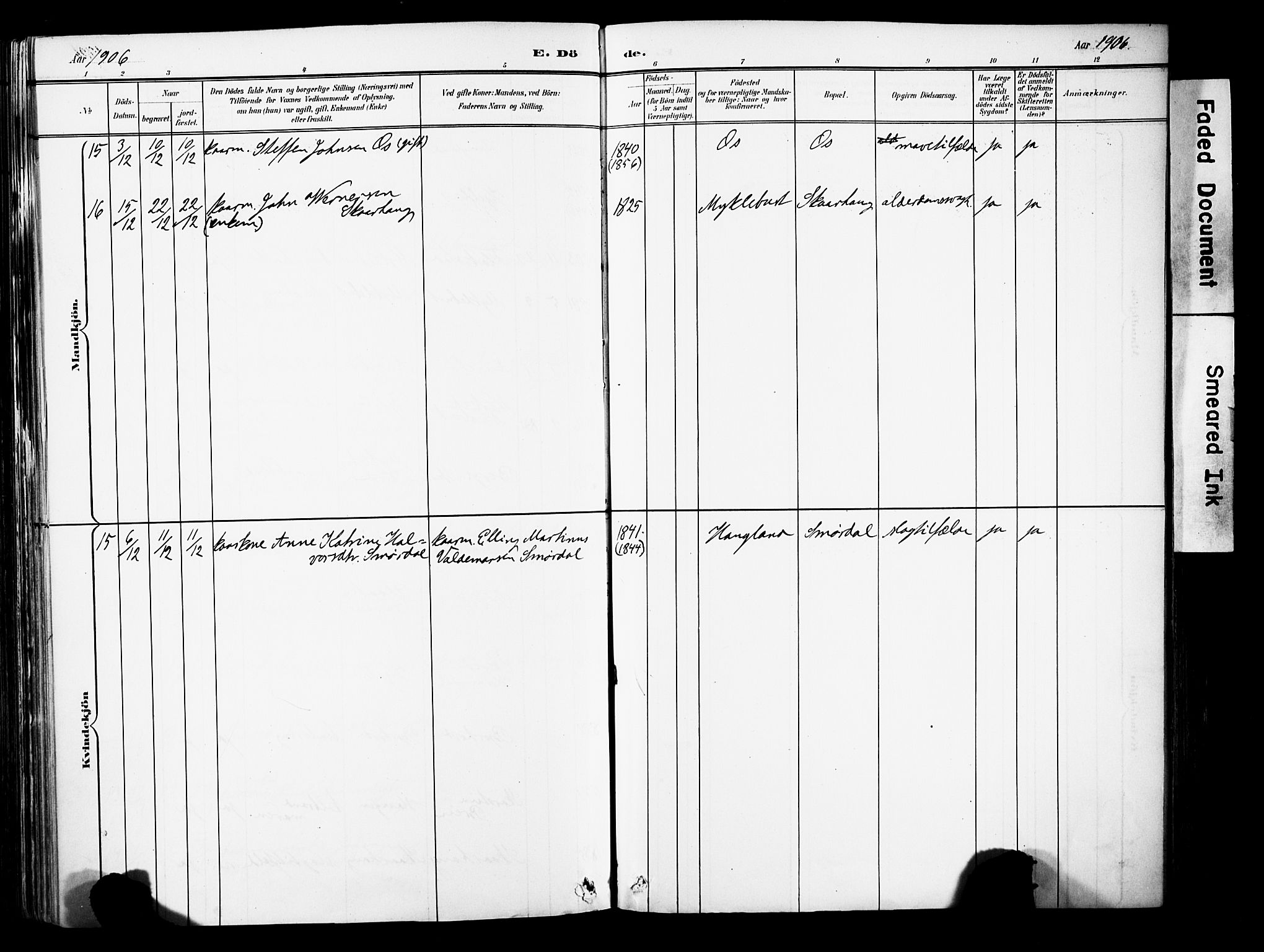 Eid sokneprestembete, AV/SAB-A-82301/H/Haa/Haab/L0001: Parish register (official) no. B 1, 1879-1906