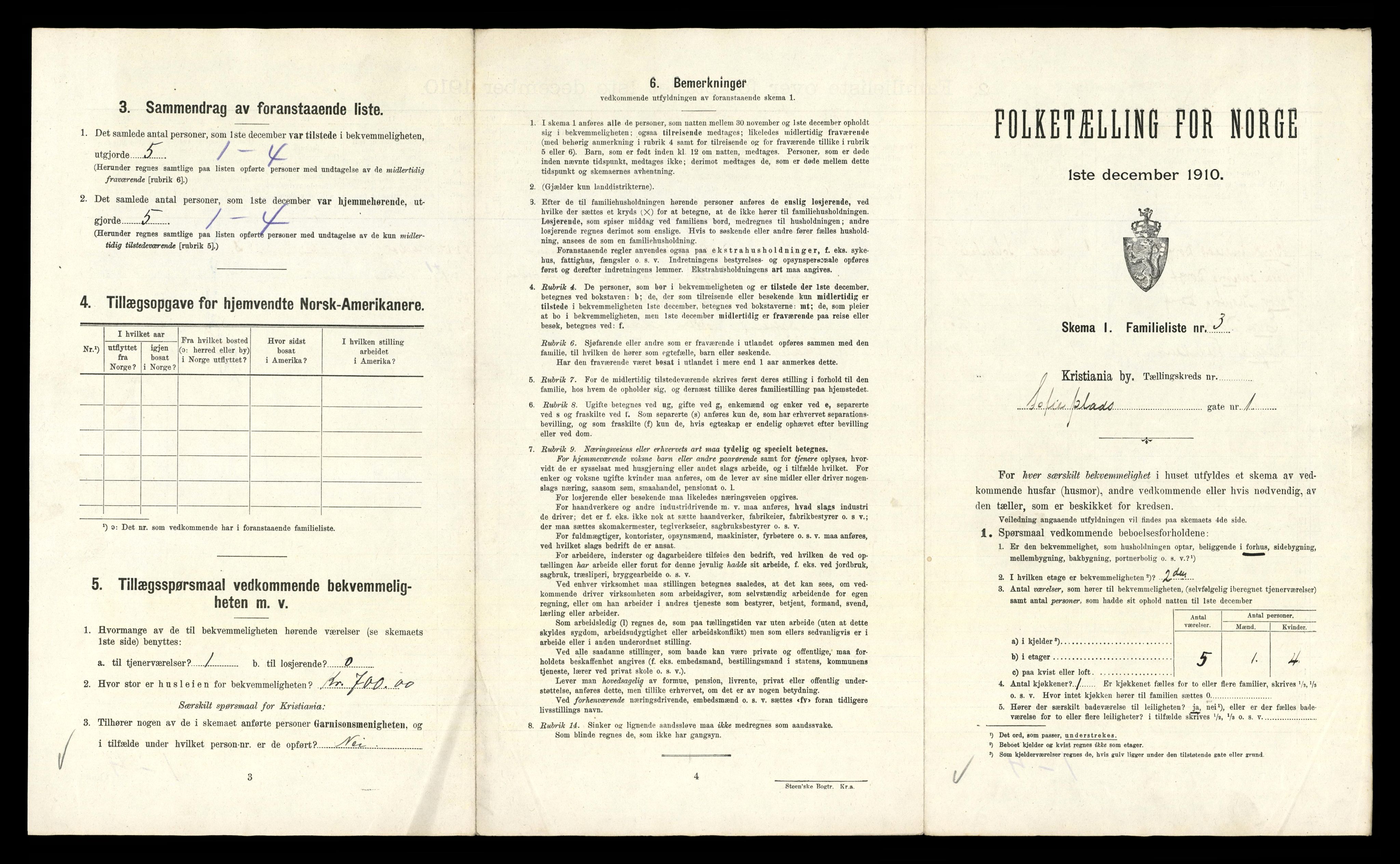 RA, 1910 census for Kristiania, 1910, p. 94819