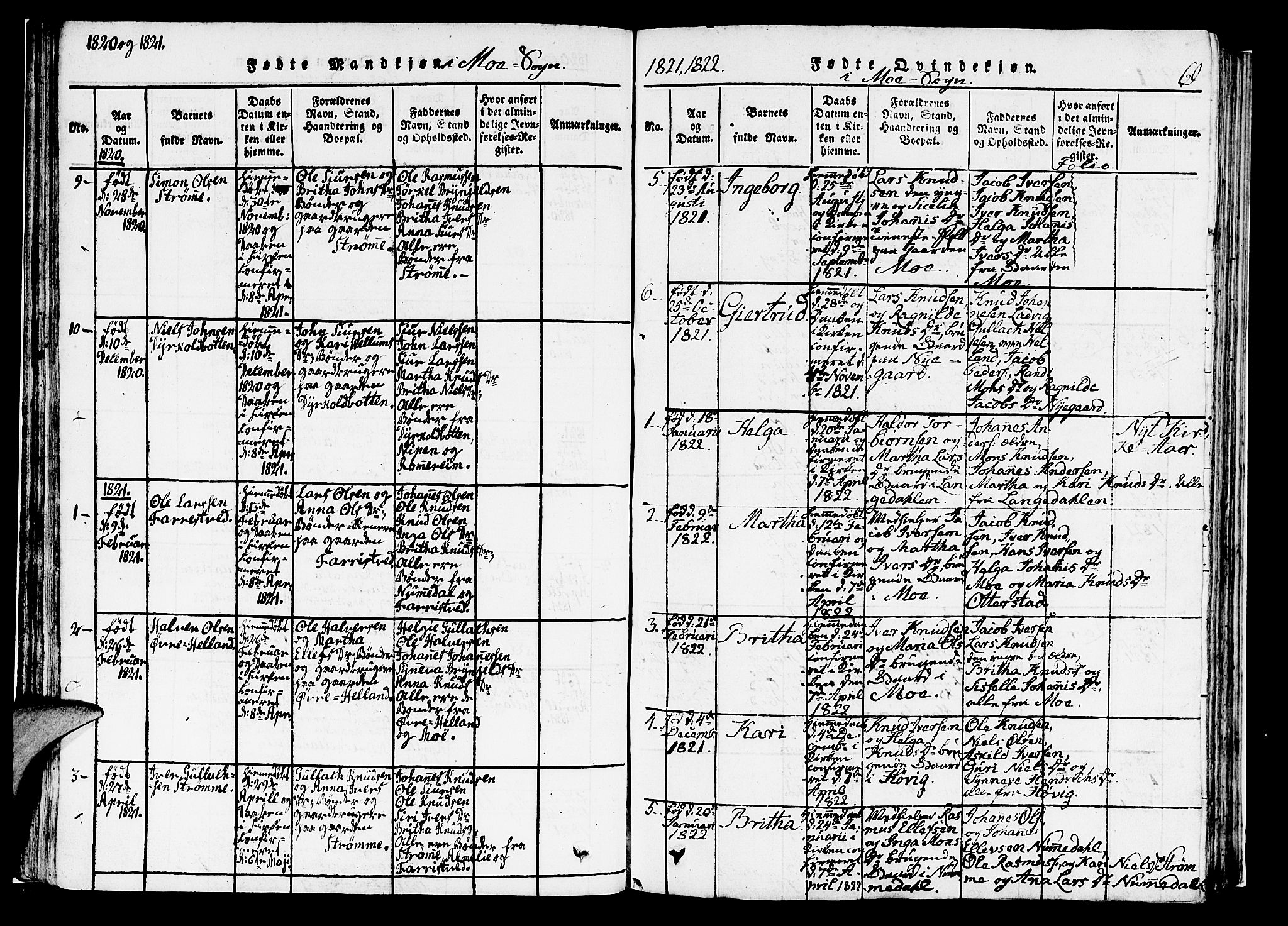 Hosanger sokneprestembete, SAB/A-75801/H/Haa: Parish register (official) no. A 5, 1815-1824, p. 69
