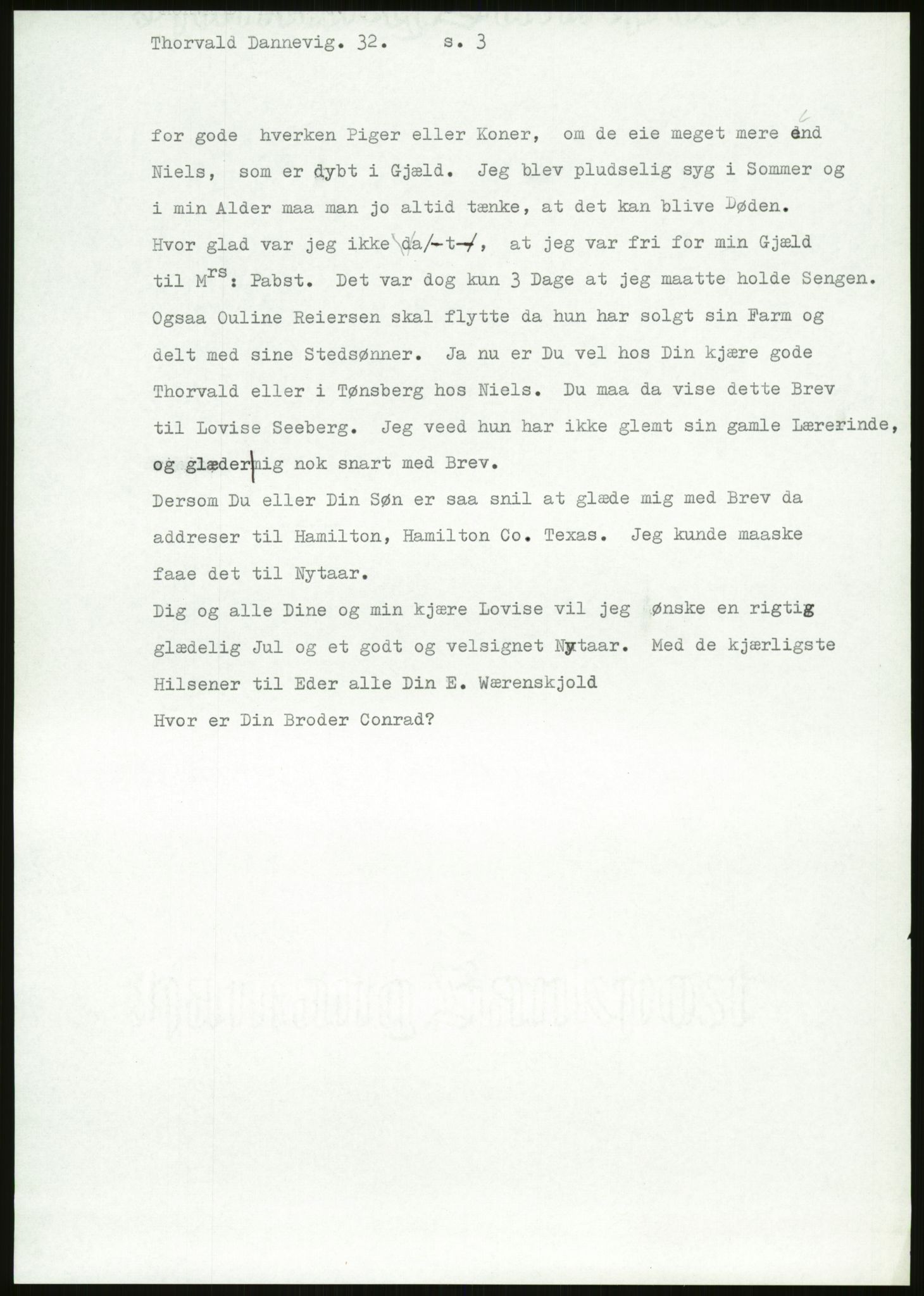 Samlinger til kildeutgivelse, Amerikabrevene, AV/RA-EA-4057/F/L0027: Innlån fra Aust-Agder: Dannevig - Valsgård, 1838-1914, p. 389