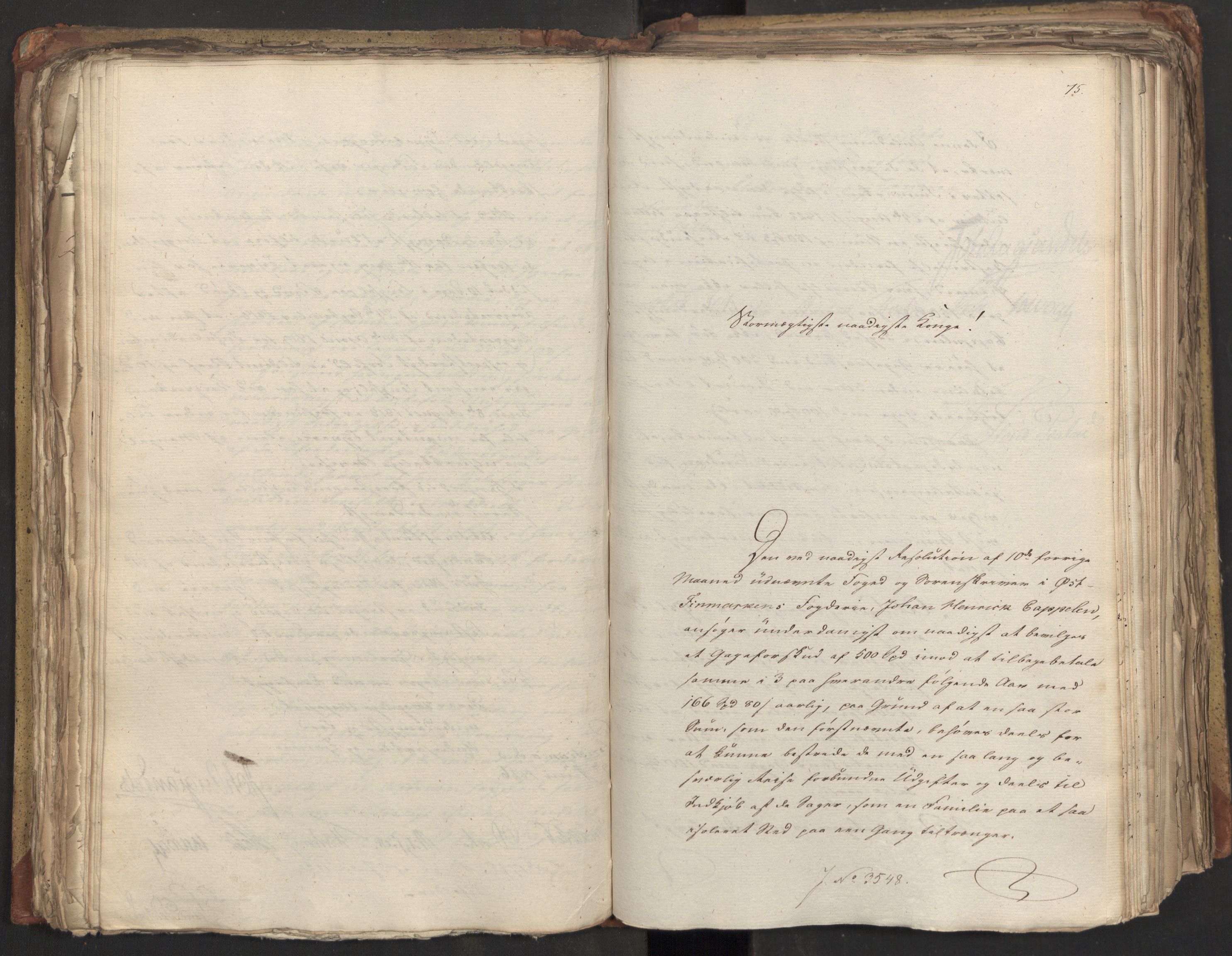 Statsrådsavdelingen i Stockholm, AV/RA-S-1003/D/Da/L0047: Regjeringsinnstillinger nr. 3501-3659, 1826, p. 157