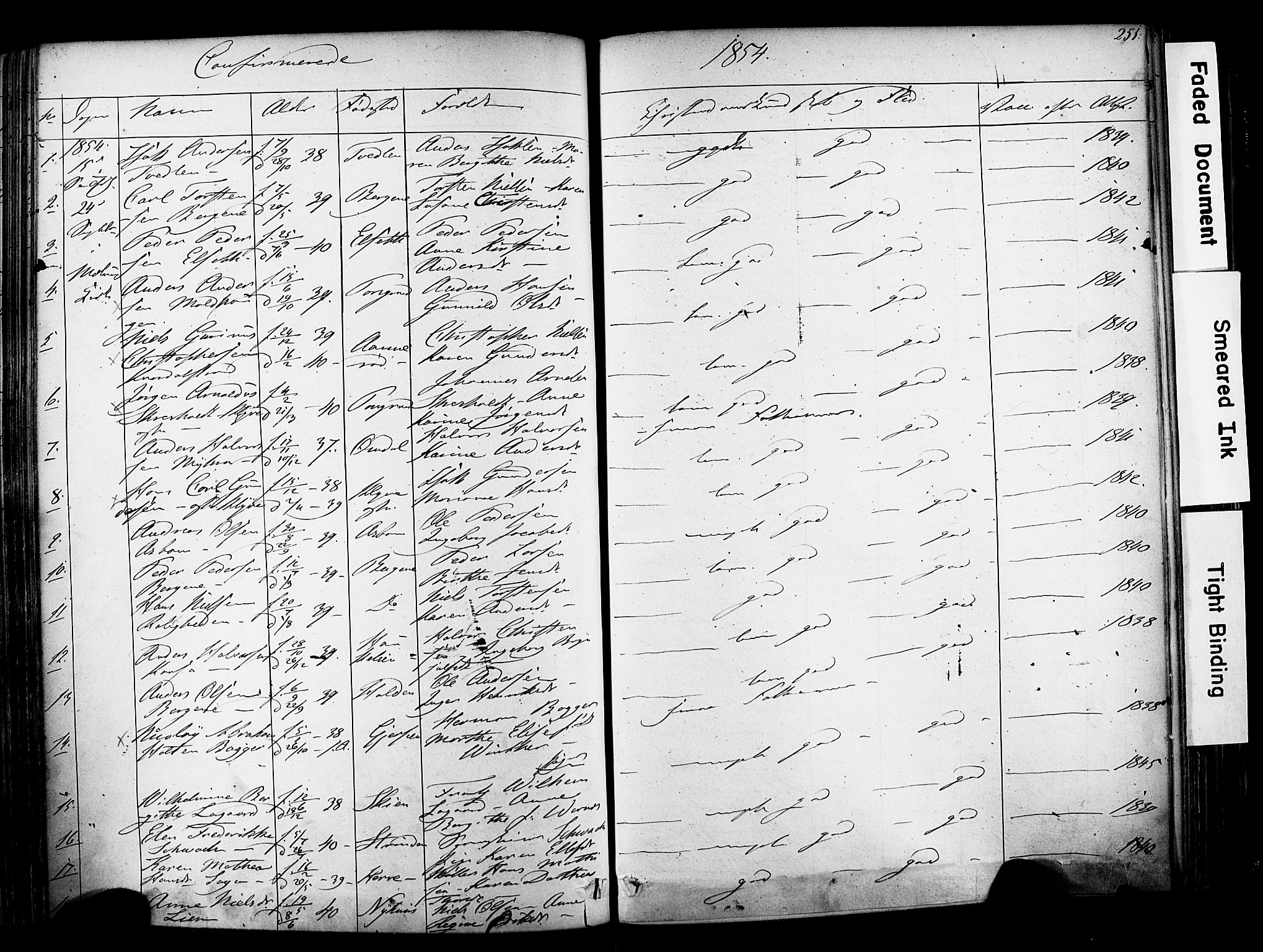 Solum kirkebøker, AV/SAKO-A-306/F/Fa/L0006: Parish register (official) no. I 6, 1844-1855, p. 251