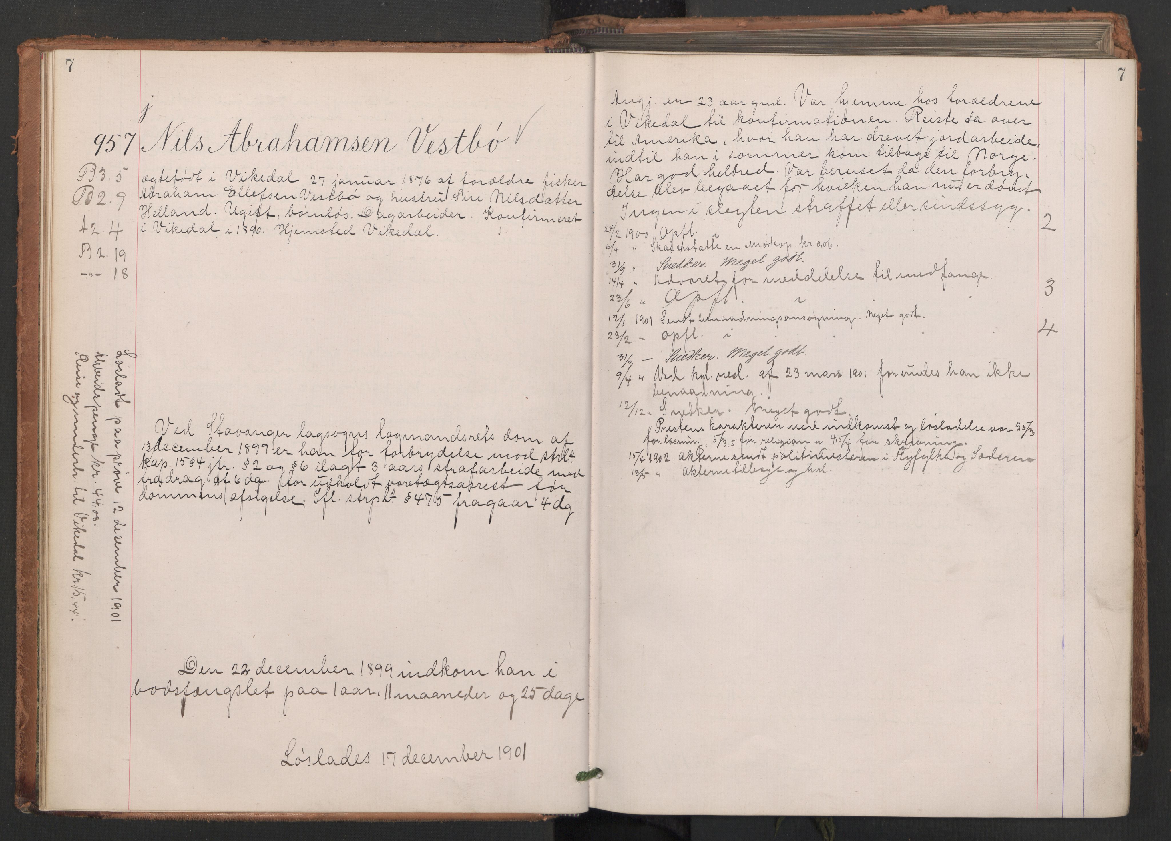 Botsfengslet, AV/RA-S-1539/D/Db/Dbb/L0034: 951j - 241k, 1899-1900, p. 7