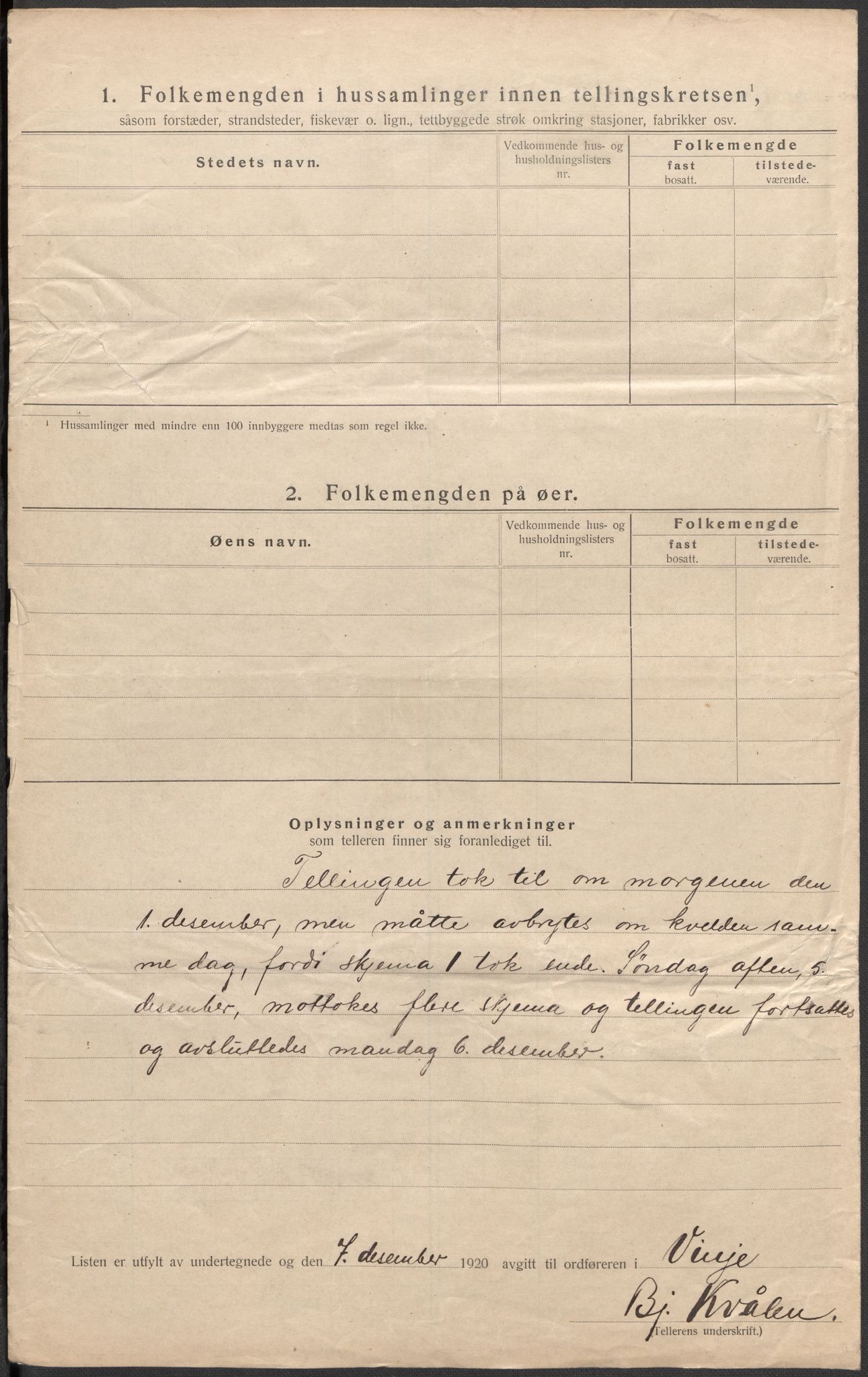 SAKO, 1920 census for Vinje, 1920, p. 48