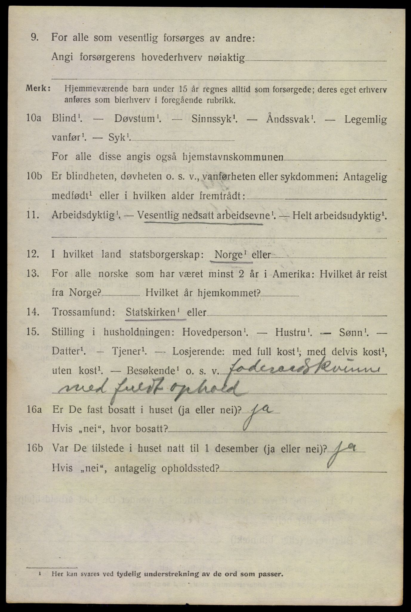 SAKO, 1920 census for Sauherad, 1920, p. 7354