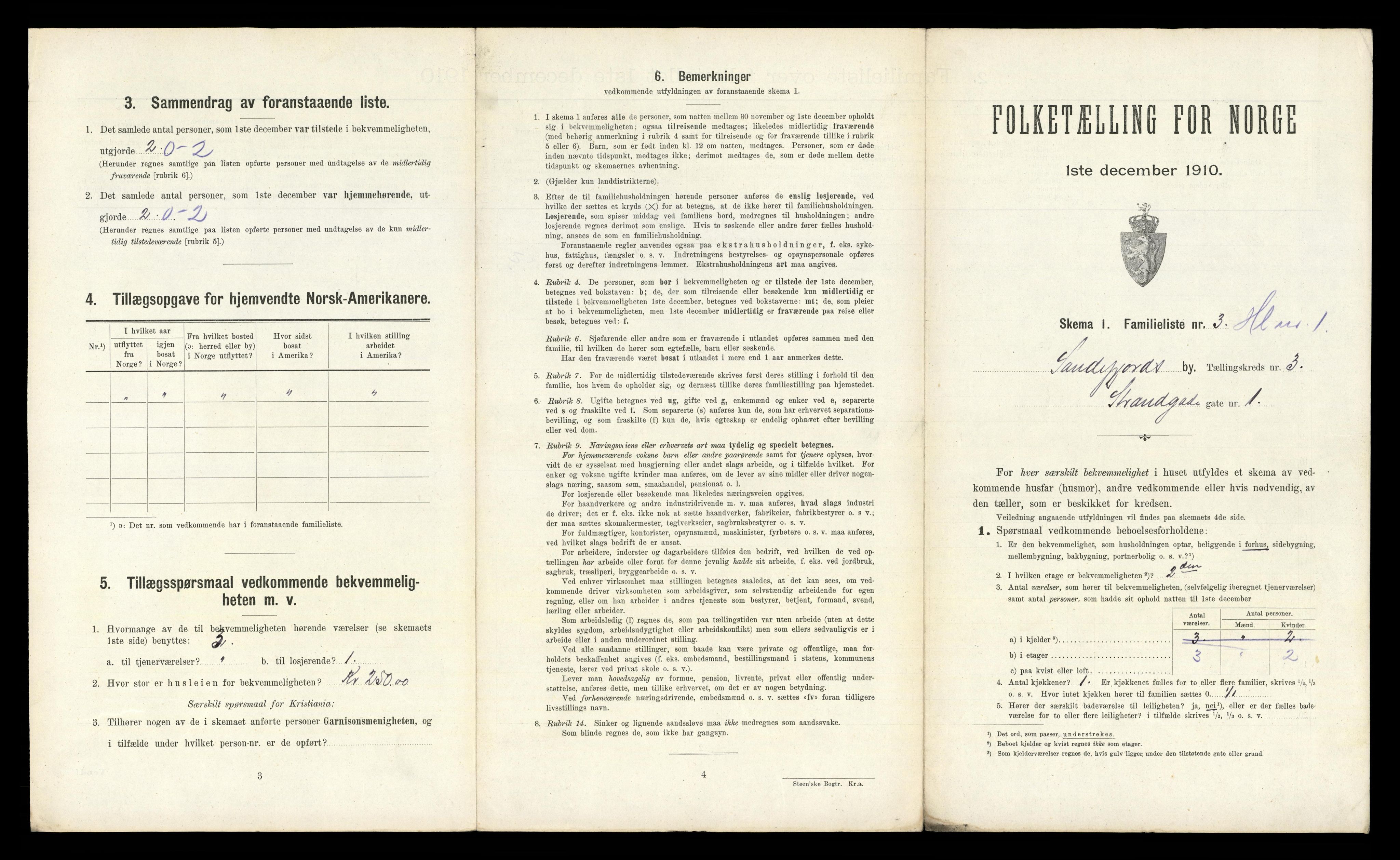 RA, 1910 census for Sandefjord, 1910, p. 756