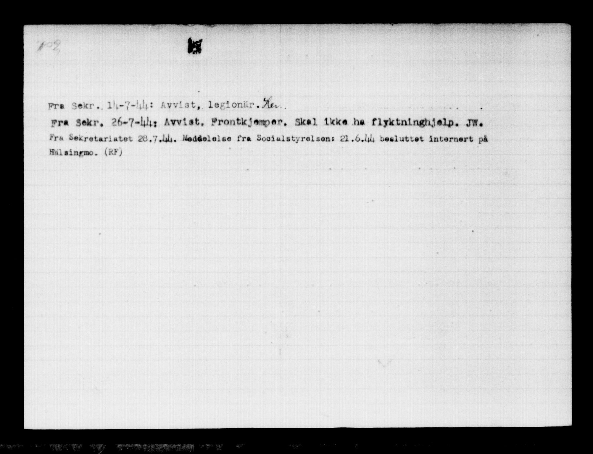 Den Kgl. Norske Legasjons Flyktningskontor, AV/RA-S-6753/V/Va/L0011: Kjesäterkartoteket.  Flyktningenr. 25300-28349, 1940-1945, p. 2172