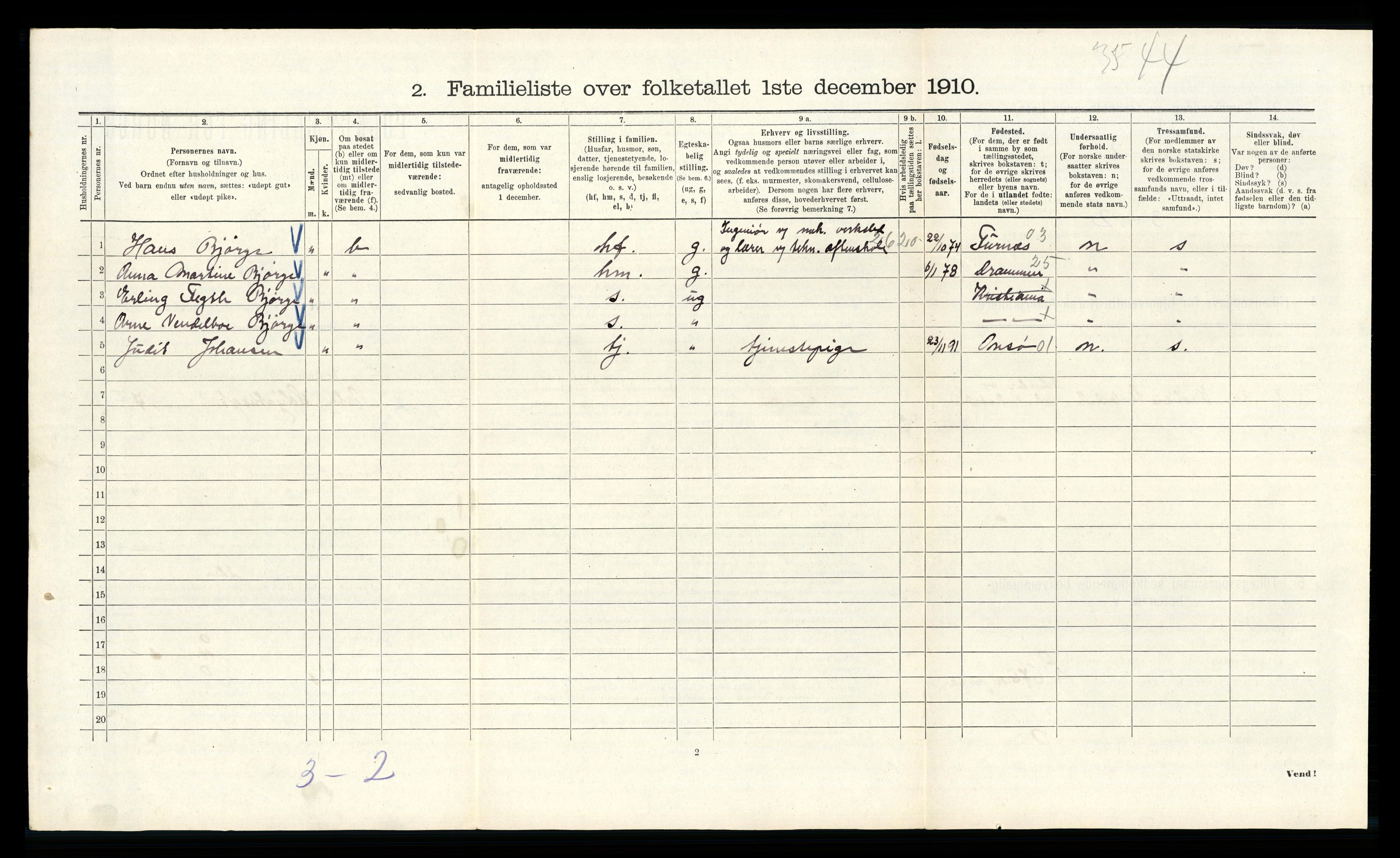 RA, 1910 census for Kristiania, 1910, p. 2562