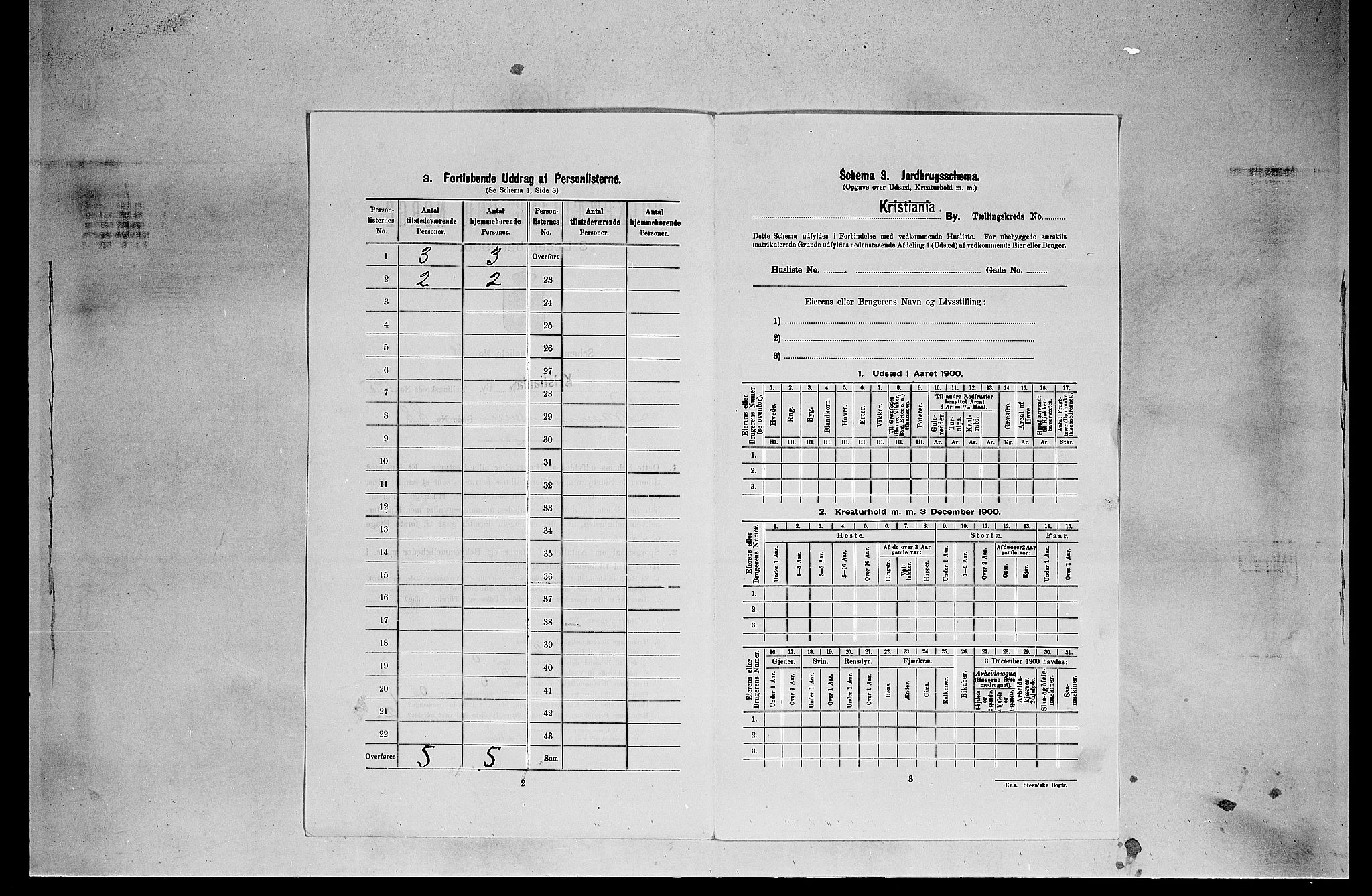 SAO, 1900 census for Kristiania, 1900, p. 16965