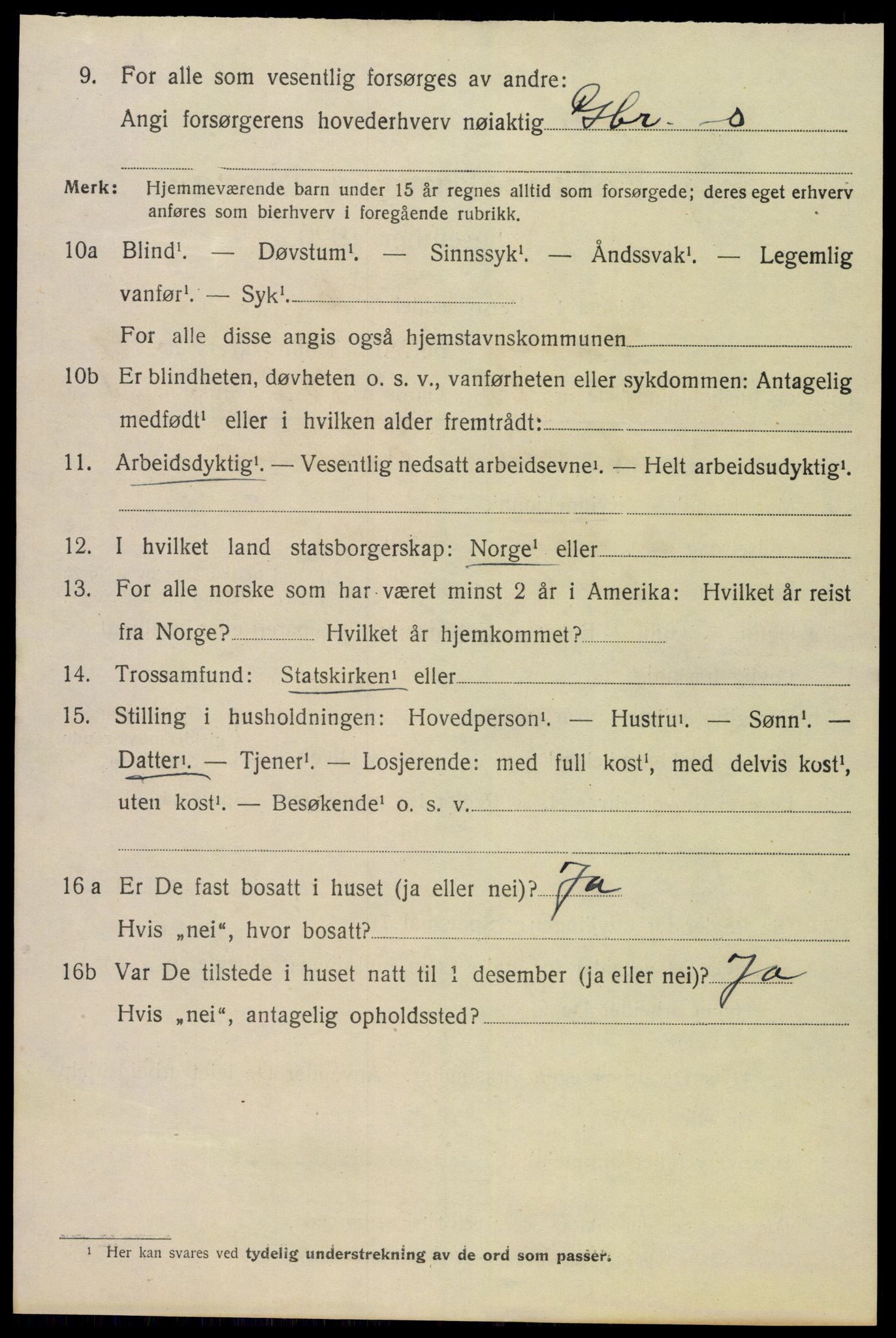 SAH, 1920 census for Vang (Hedmark), 1920, p. 18630