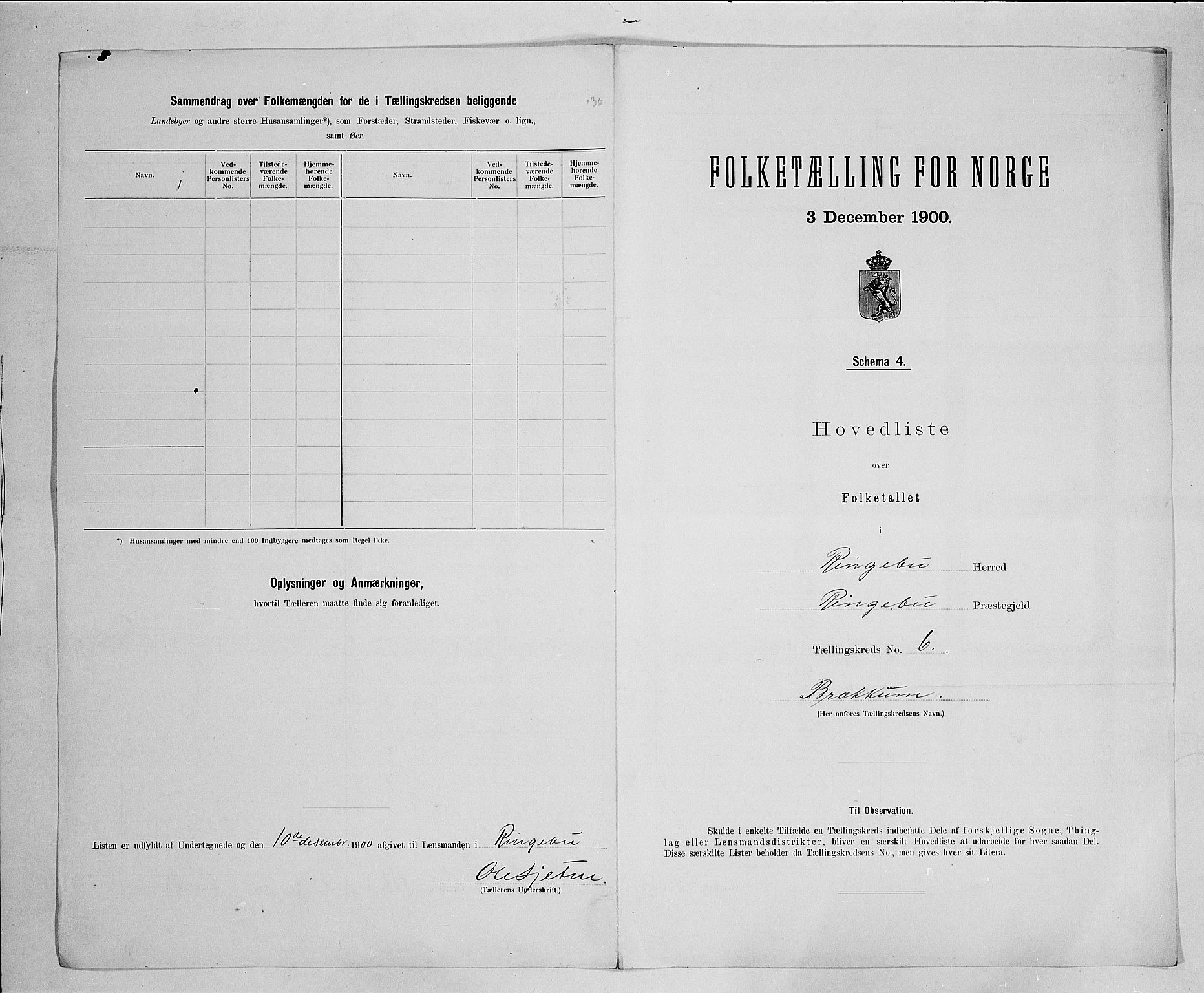 SAH, 1900 census for Ringebu, 1900, p. 31