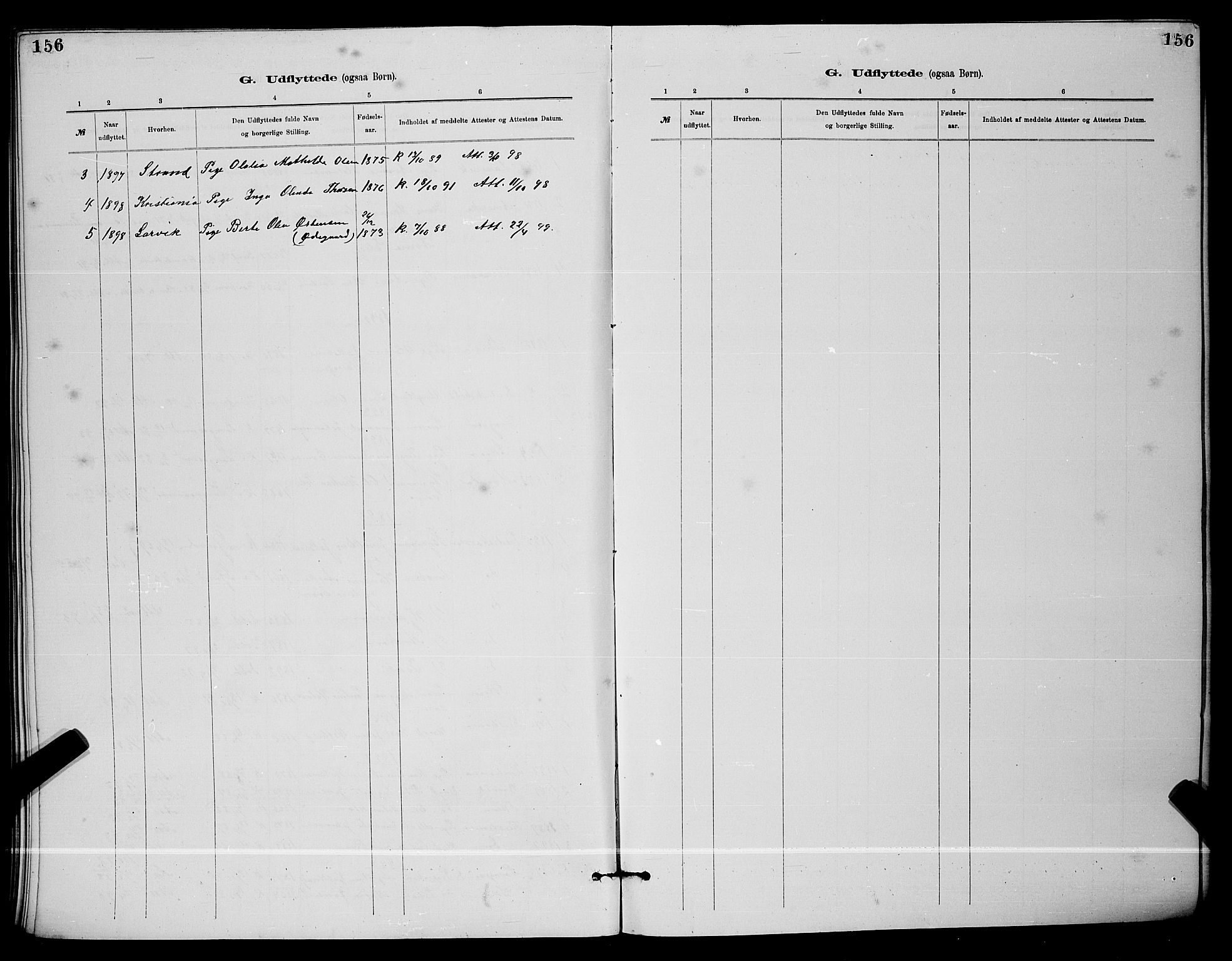 Langesund kirkebøker, AV/SAKO-A-280/G/Ga/L0005: Parish register (copy) no. 5, 1884-1898, p. 156