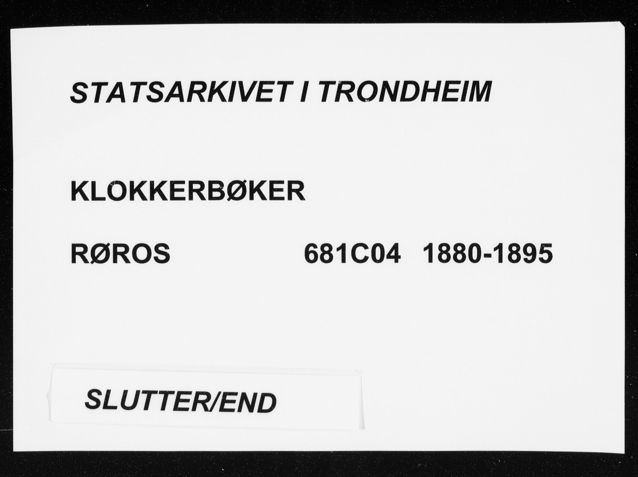 Ministerialprotokoller, klokkerbøker og fødselsregistre - Sør-Trøndelag, SAT/A-1456/681/L0940: Parish register (copy) no. 681C04, 1880-1895