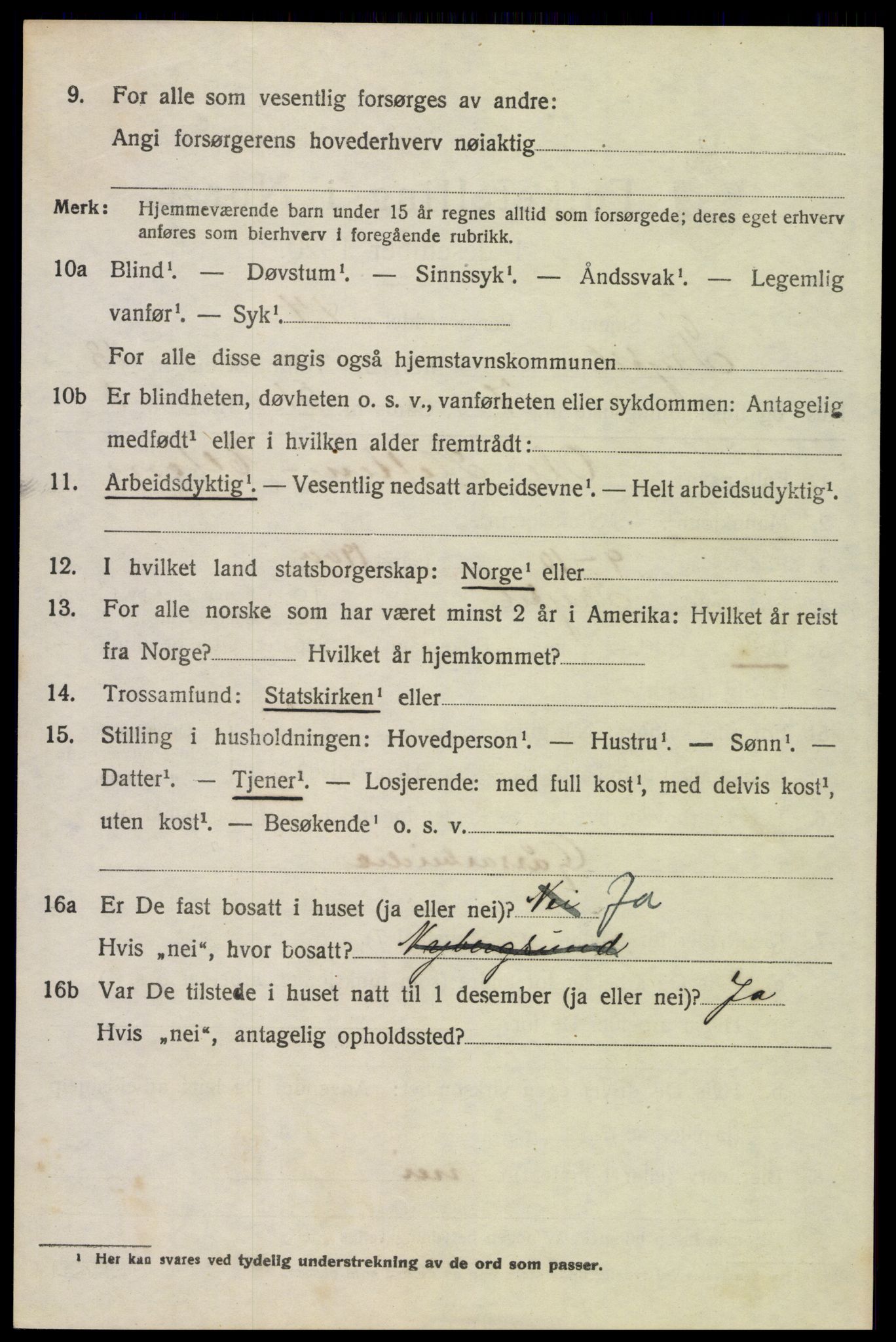 SAH, 1920 census for Trysil, 1920, p. 7720