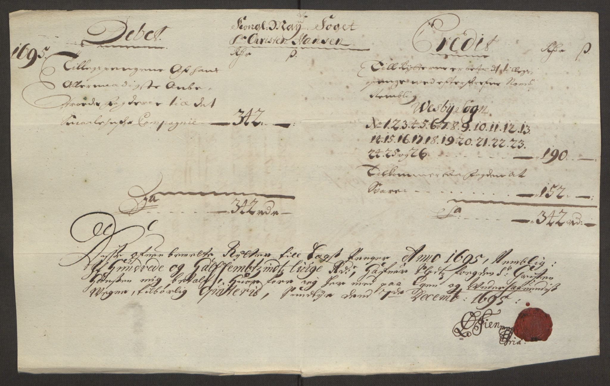 Rentekammeret inntil 1814, Reviderte regnskaper, Fogderegnskap, AV/RA-EA-4092/R10/L0439: Fogderegnskap Aker og Follo, 1695, p. 229