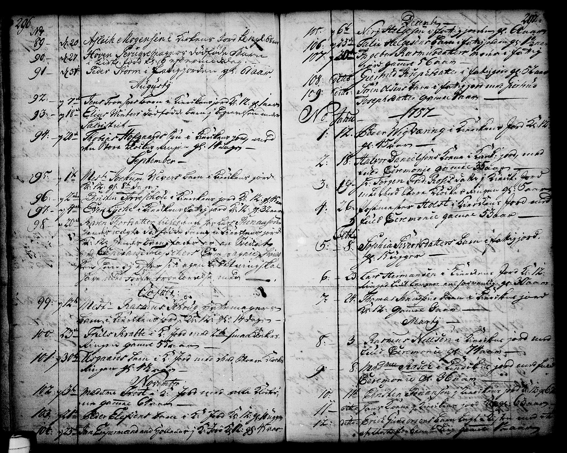 Skien kirkebøker, AV/SAKO-A-302/F/Fa/L0003: Parish register (official) no. 3, 1755-1791, p. 296-297