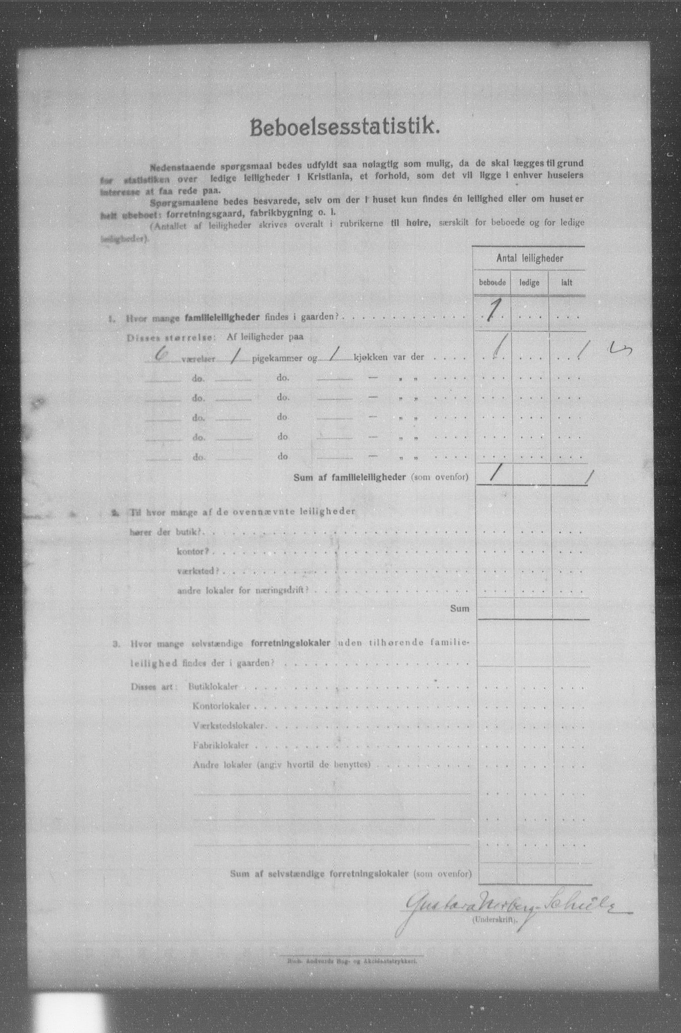 OBA, Municipal Census 1904 for Kristiania, 1904, p. 14073