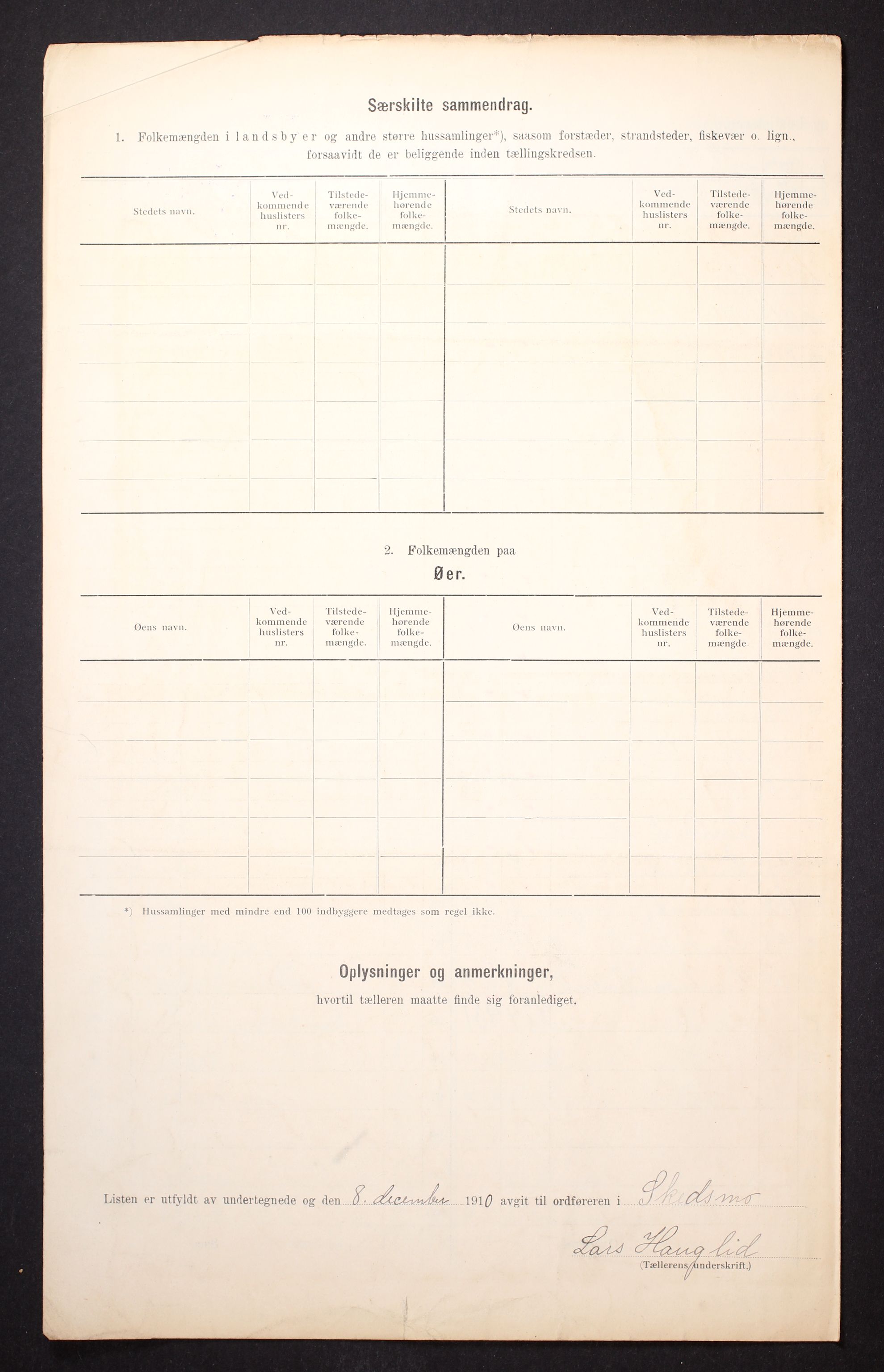 RA, 1910 census for Skedsmo, 1910, p. 21