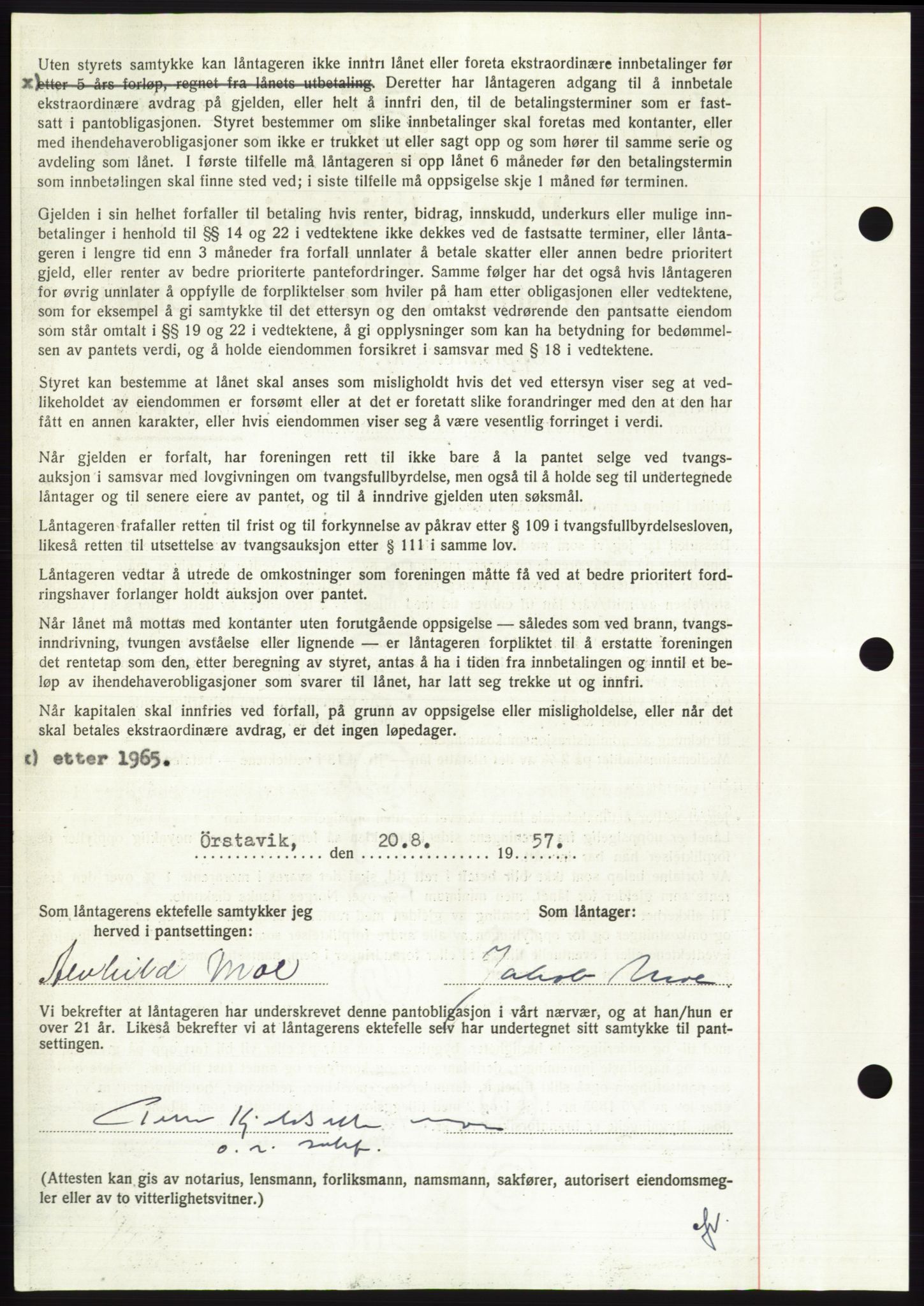 Søre Sunnmøre sorenskriveri, AV/SAT-A-4122/1/2/2C/L0130: Mortgage book no. 18B, 1957-1958, Diary no: : 1953/1957