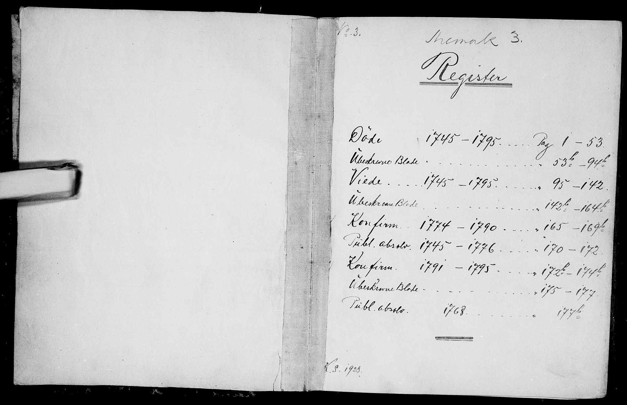 Aremark prestekontor Kirkebøker, AV/SAO-A-10899/F/Fa/L0003: Parish register (official) no. I 3, 1745-1795