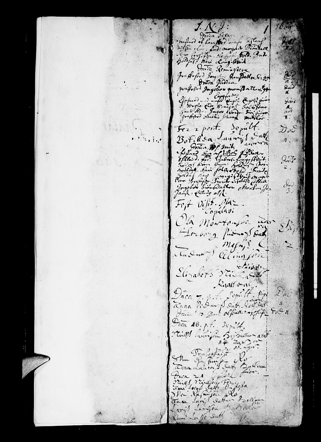 Os sokneprestembete, AV/SAB-A-99929: Parish register (official) no. A 3, 1669-1760, p. 1