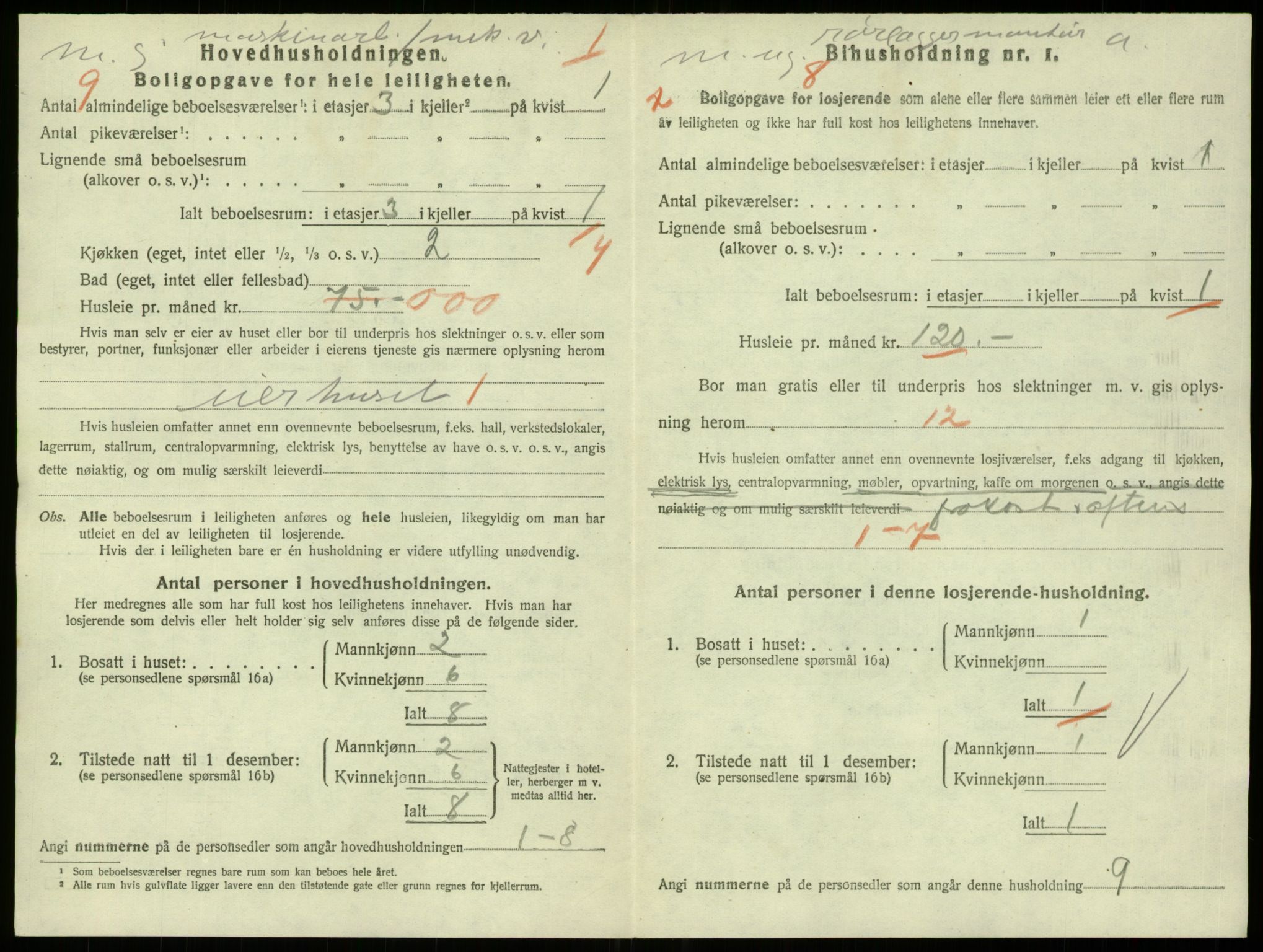 SAB, 1920 census for Bergen, 1920, p. 27634