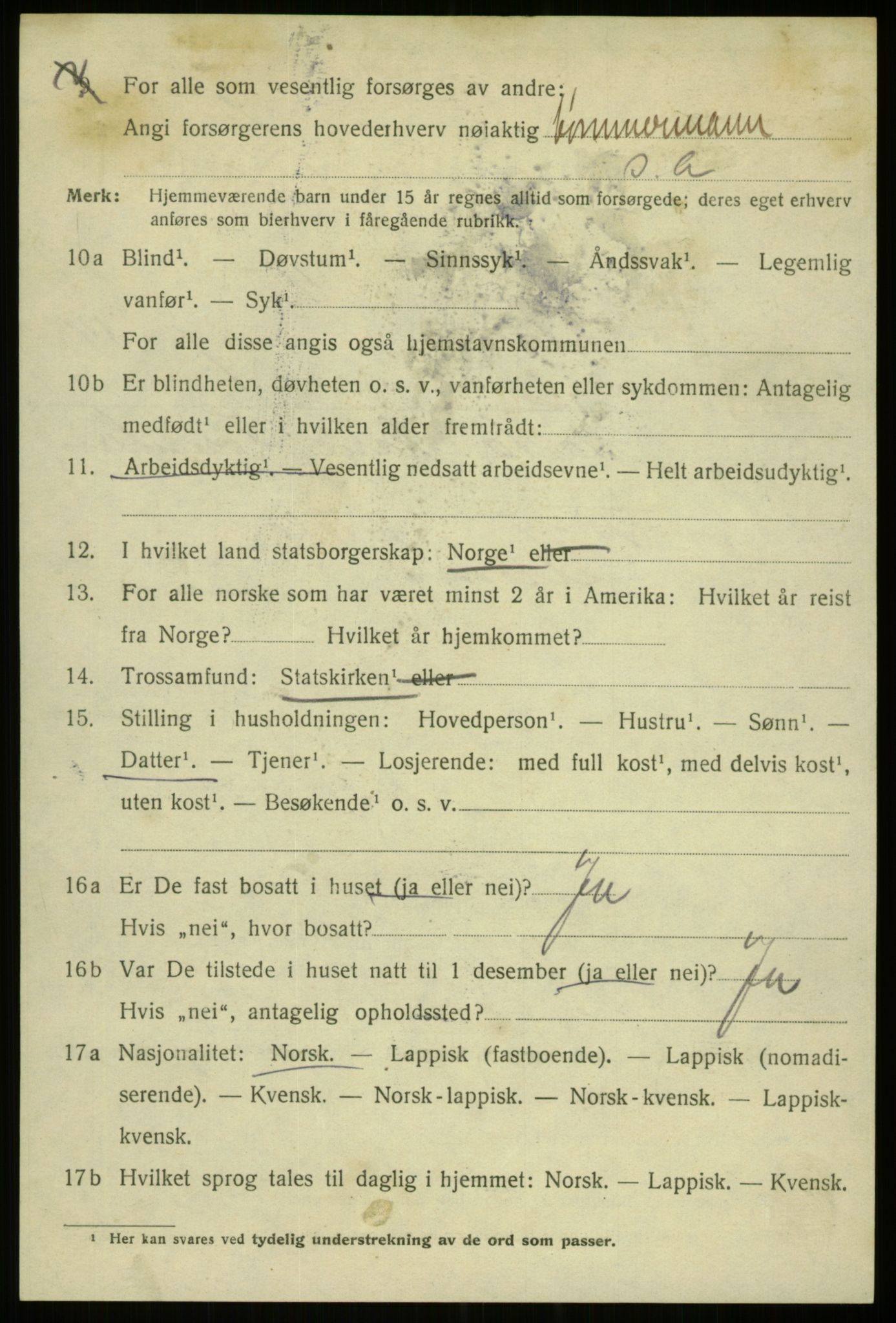 SATØ, 1920 census for Tromsø, 1920, p. 27130
