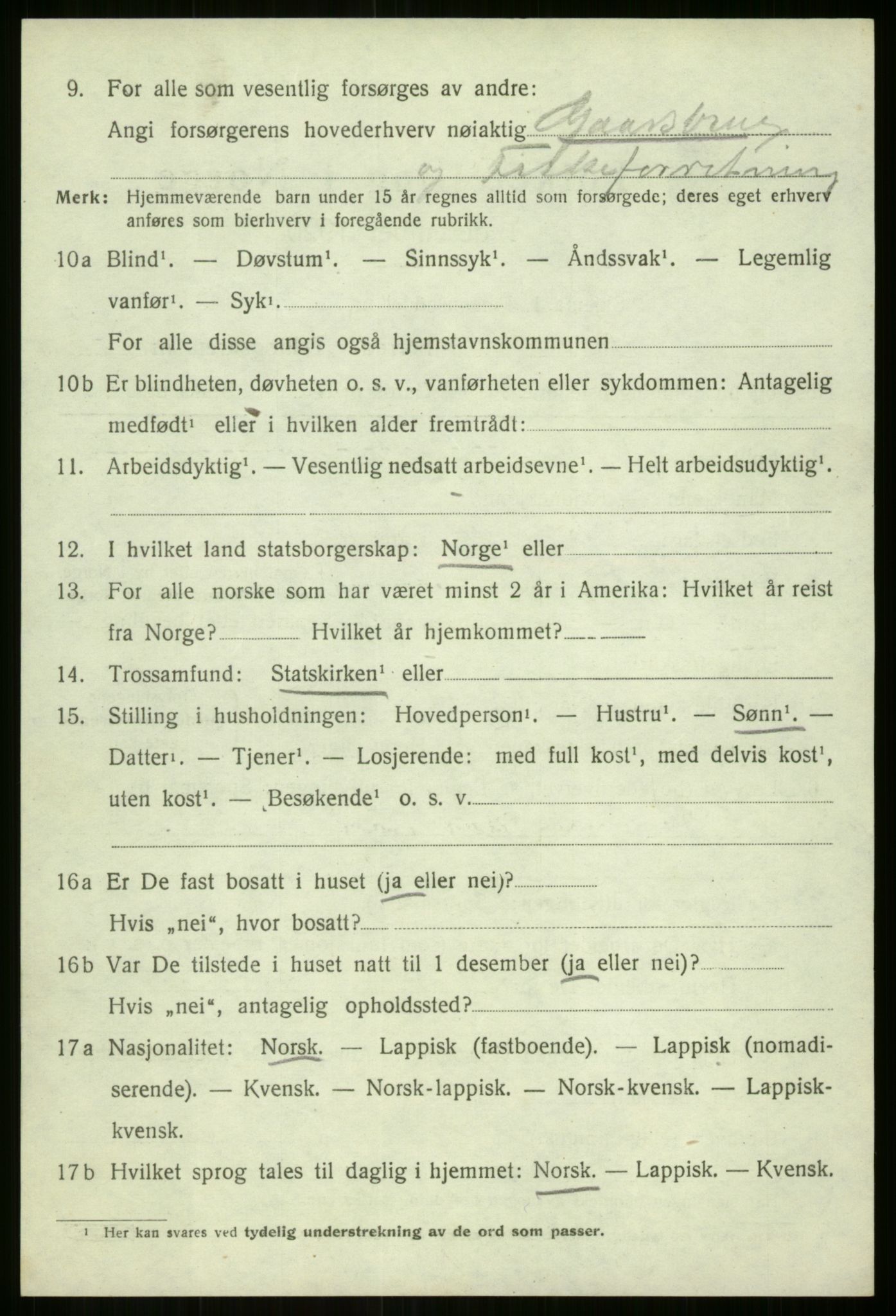 SATØ, 1920 census for Sørreisa, 1920, p. 1781