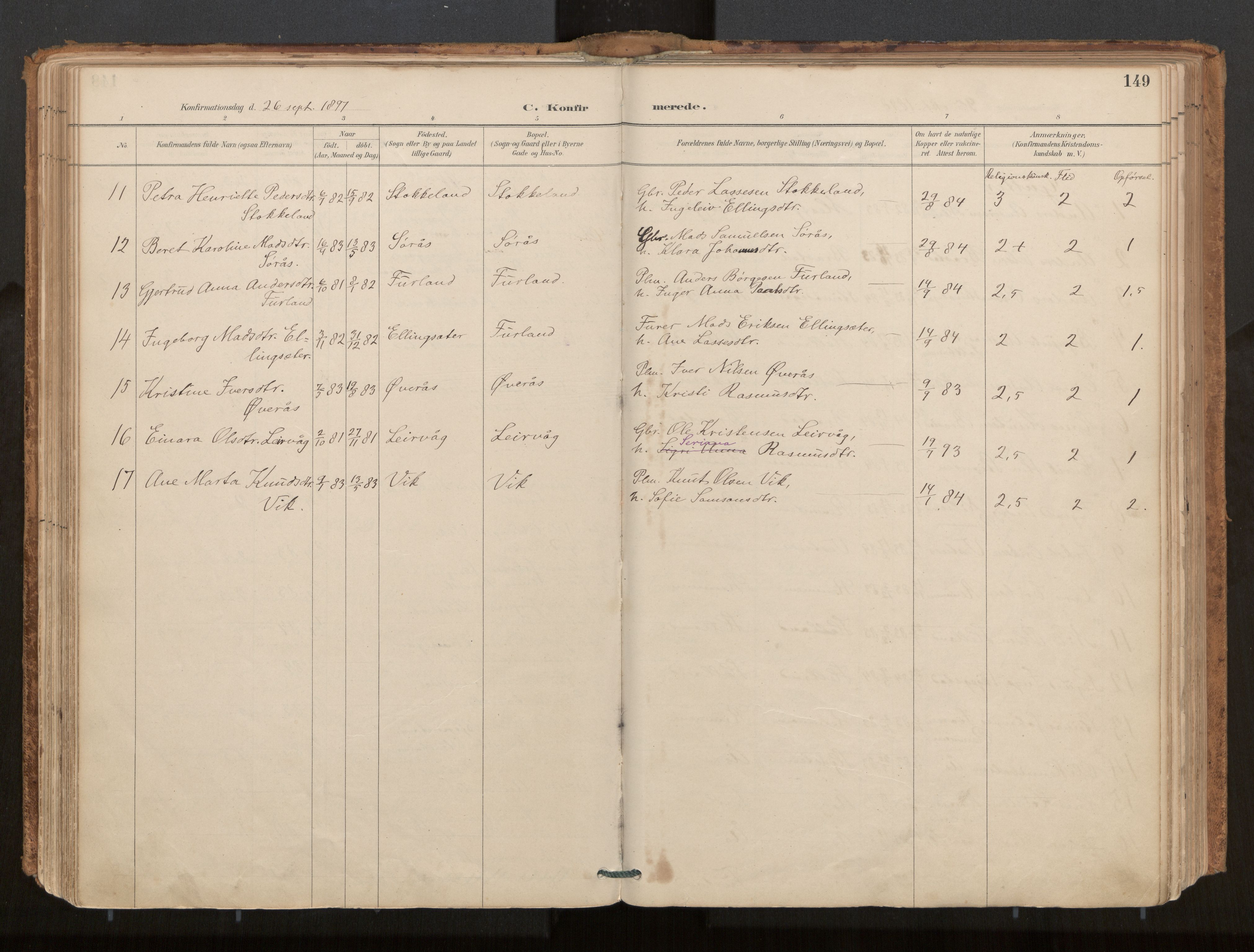 Ministerialprotokoller, klokkerbøker og fødselsregistre - Møre og Romsdal, AV/SAT-A-1454/539/L0531: Parish register (official) no. 539A04, 1887-1913, p. 149