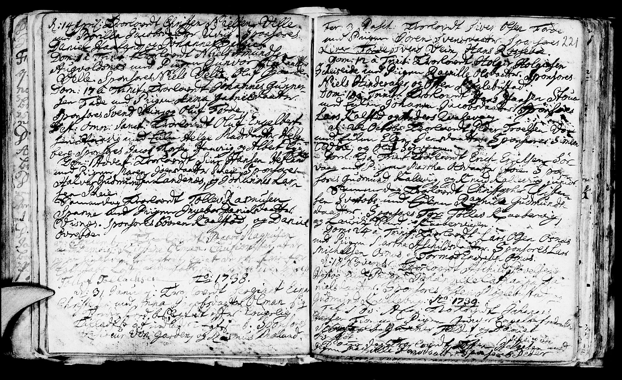 Avaldsnes sokneprestkontor, AV/SAST-A -101851/H/Ha/Haa/L0001: Parish register (official) no. A 1, 1711-1764, p. 221