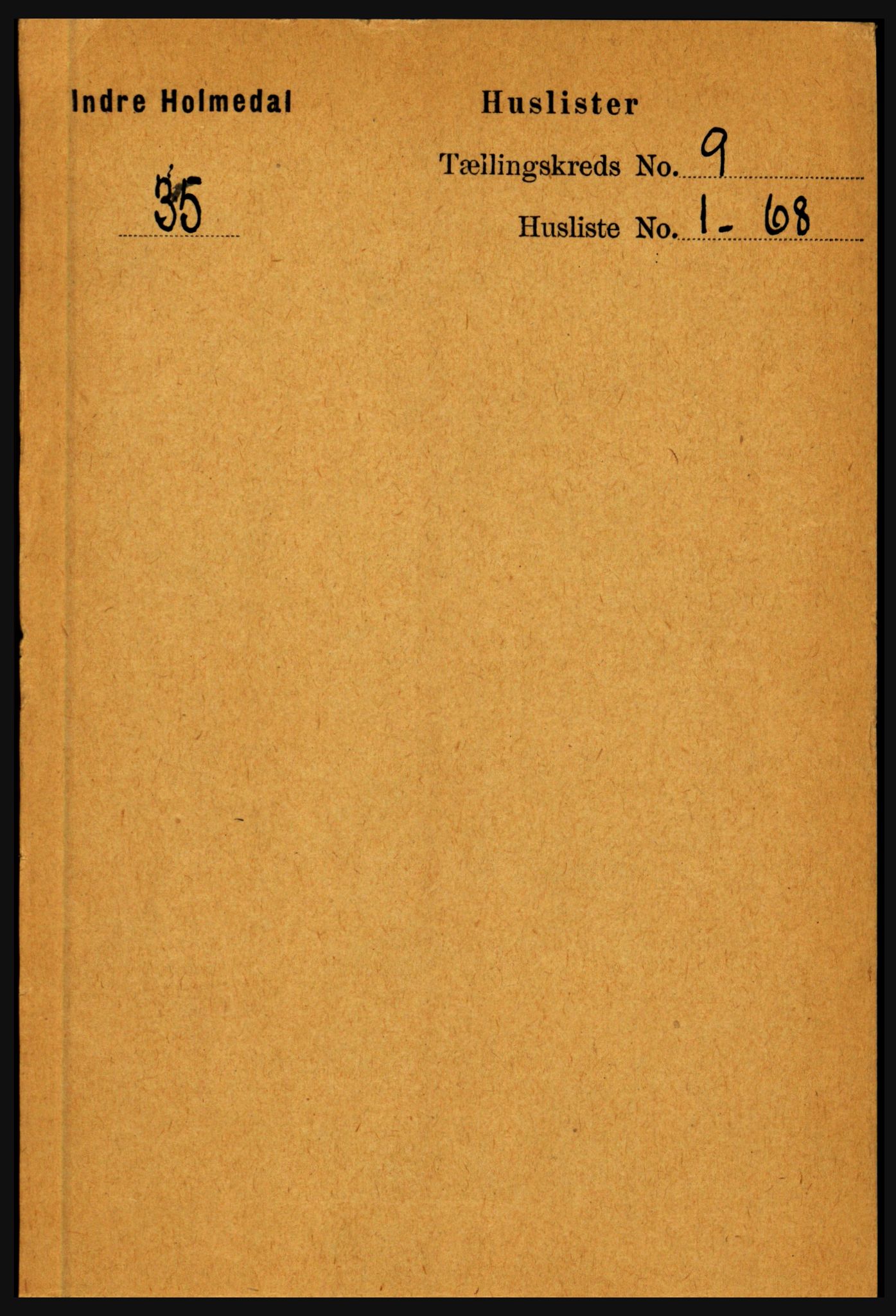 RA, 1891 census for 1430 Indre Holmedal, 1891, p. 3952