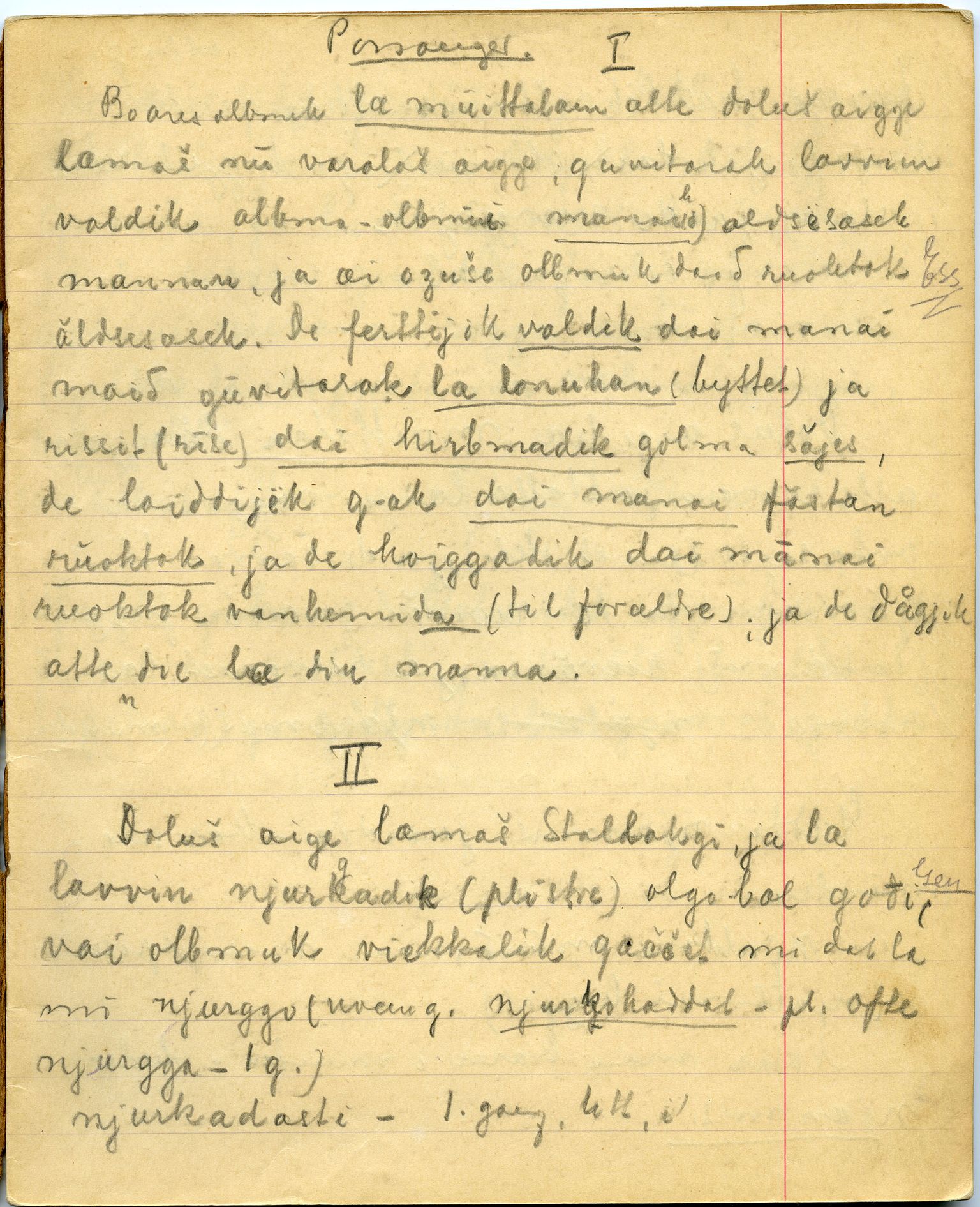 Johan Beronkas testamentariske gave, FMFB/A-1098/G/L0021: Lappiske språkprøver fra Porsanger I og II, p. 38