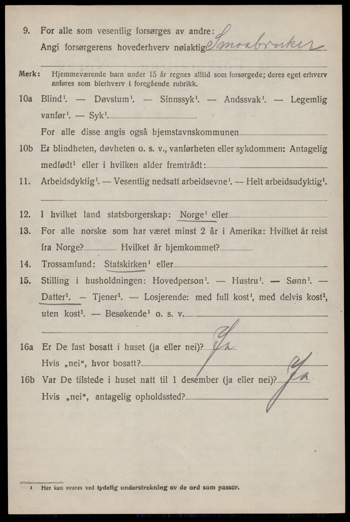 SAST, 1920 census for Håland, 1920, p. 6788